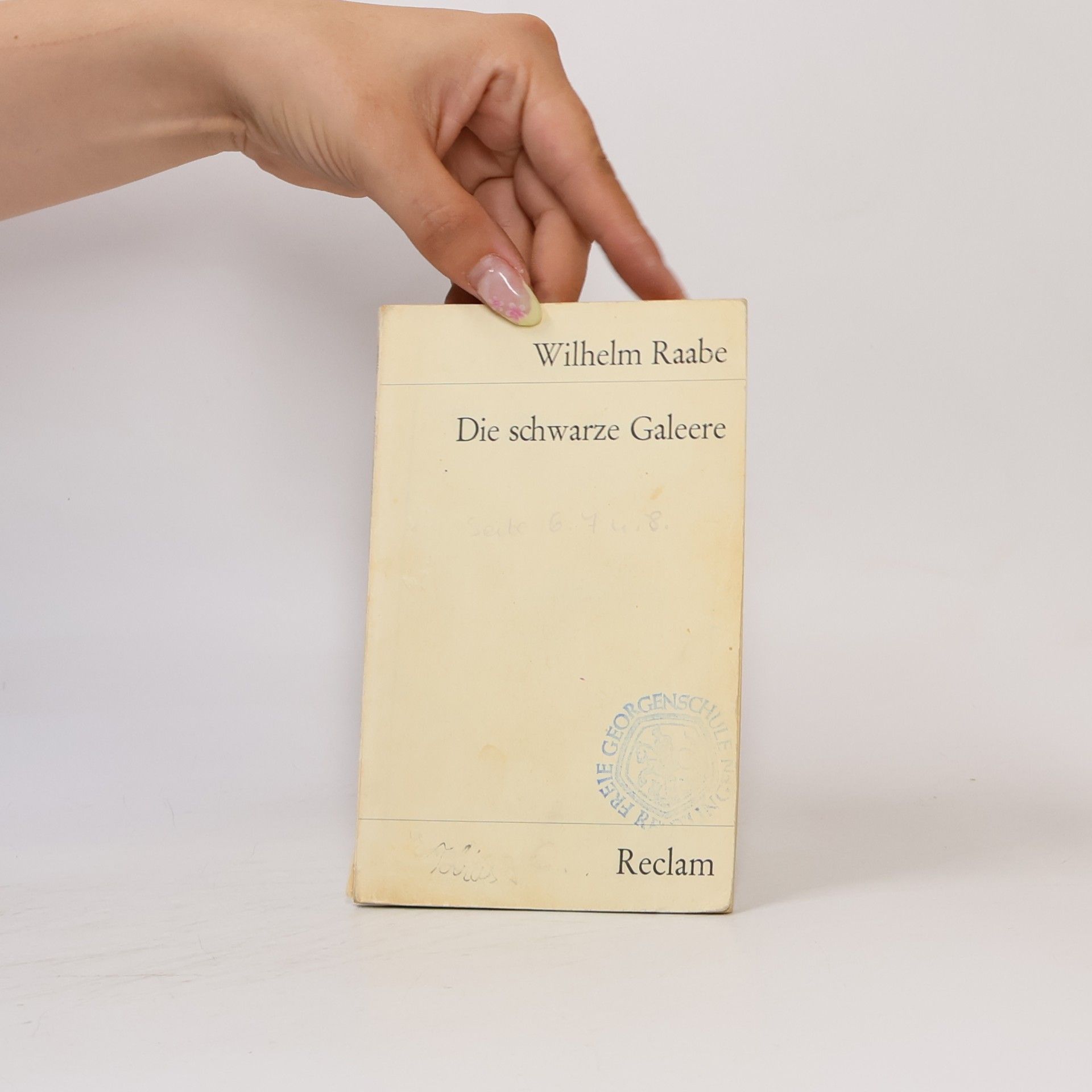 Wilhelm Raabe Die schwarze Galeere