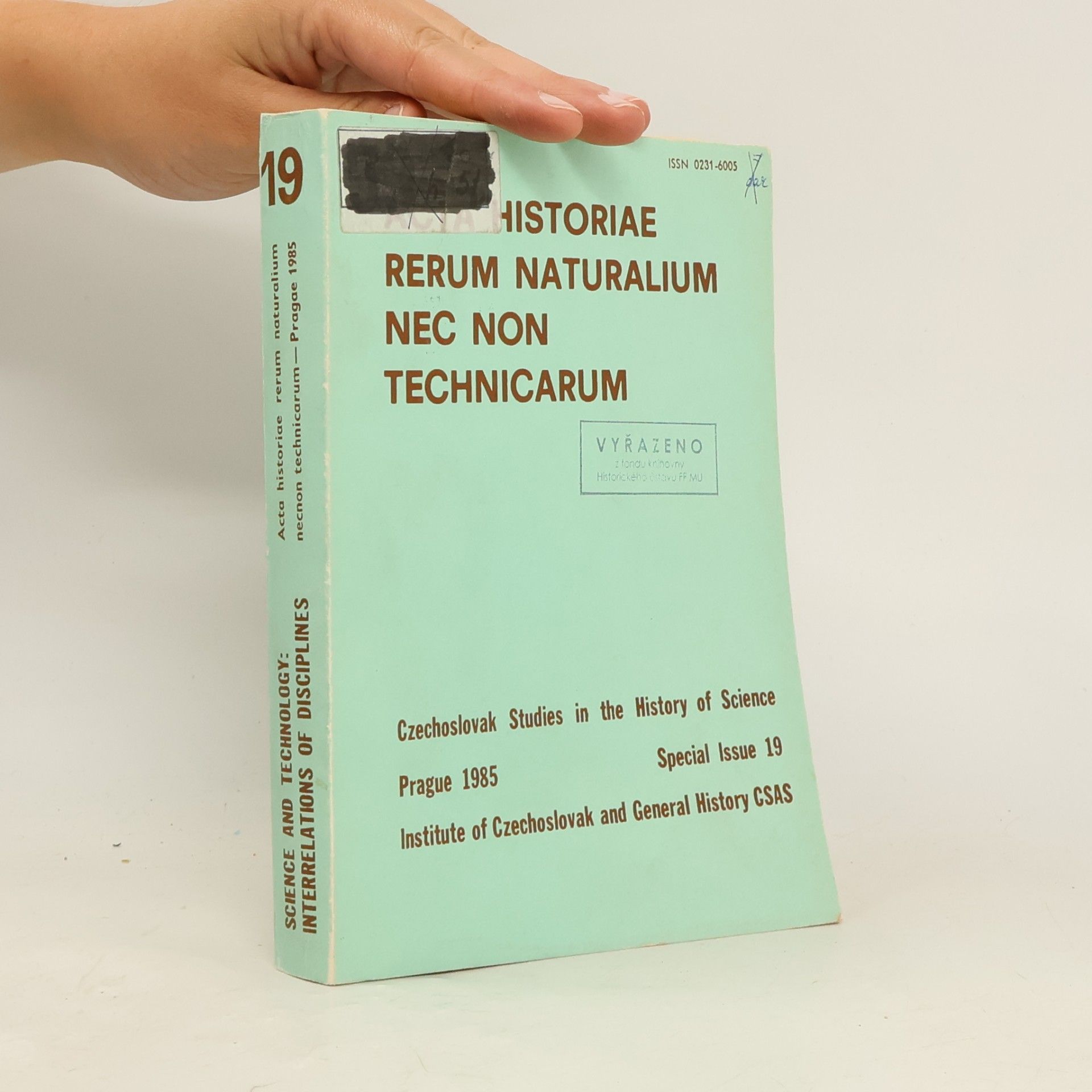 Acta historiae rerum naturalium nec non technicarum.