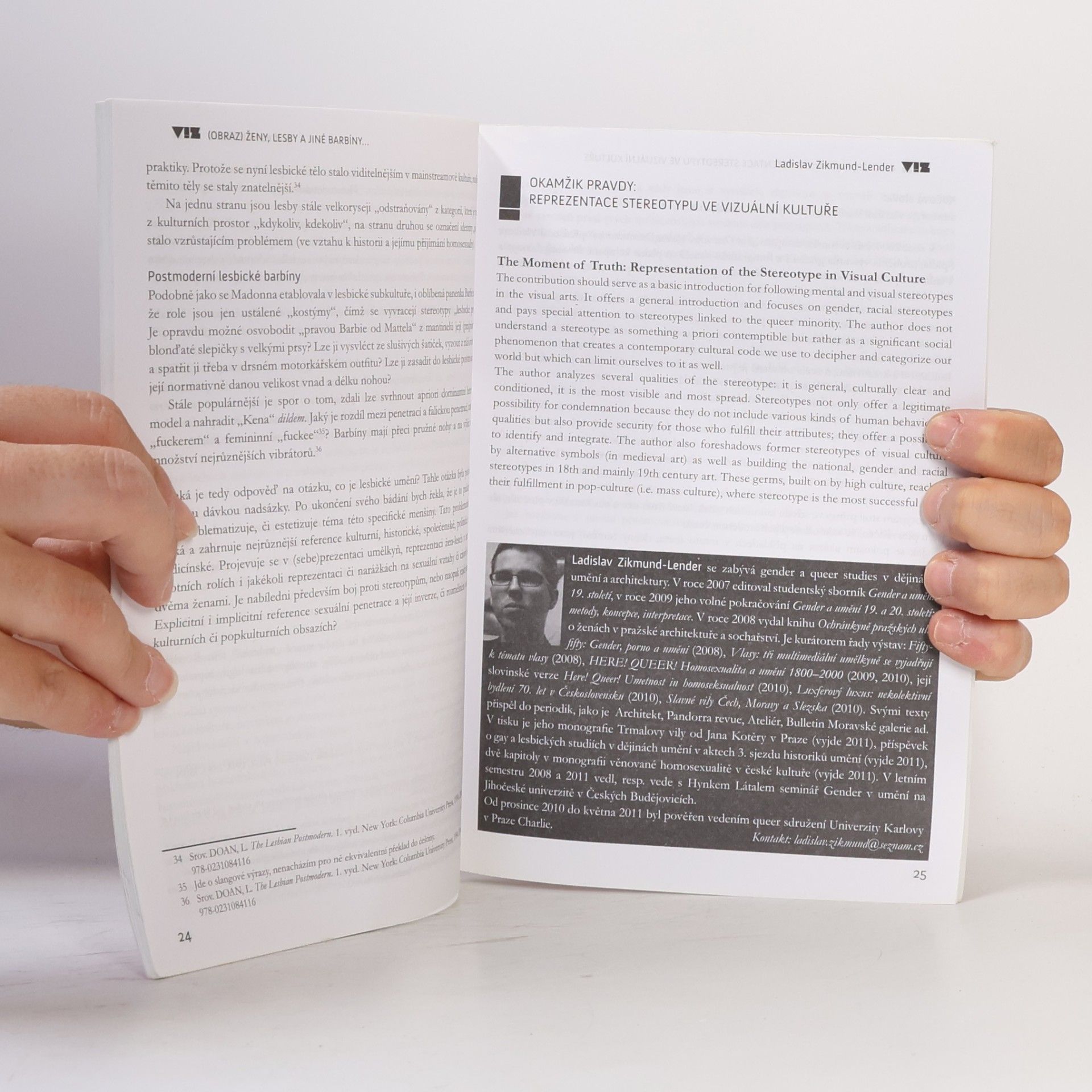 Ladislav Zikmund-Lender Texty o (queer) reprezentaci, kultuře, vizualitě