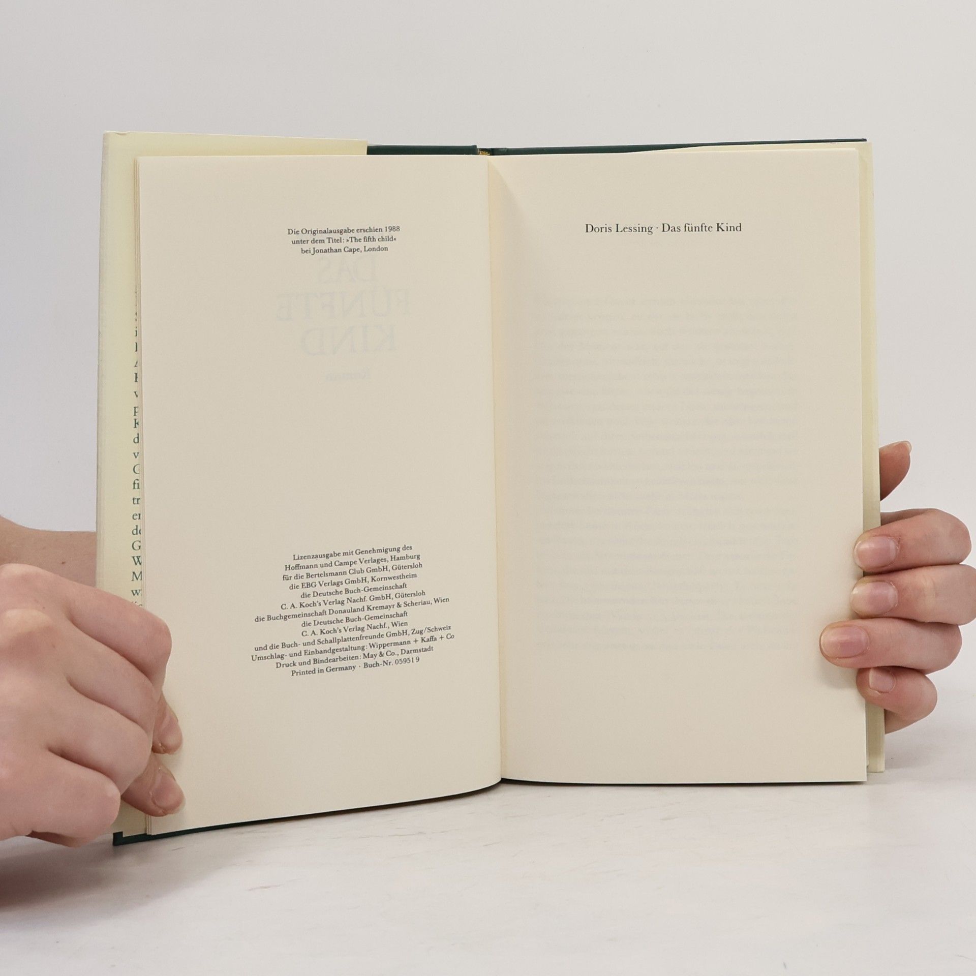 Doris May Lessing Das fünfte Kind