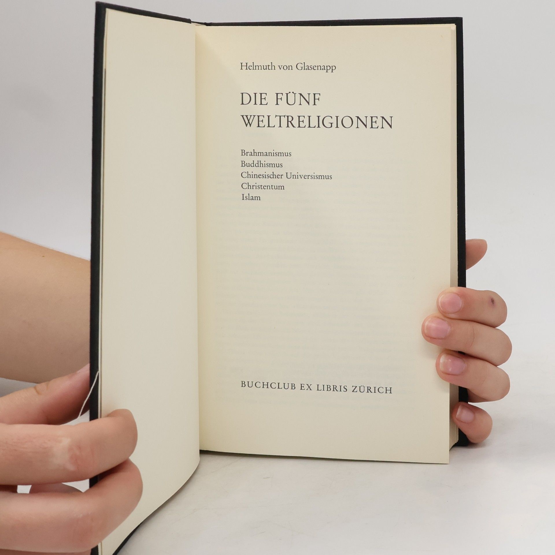 Helmuth von Glasenapp Die fünf Weltreligionen