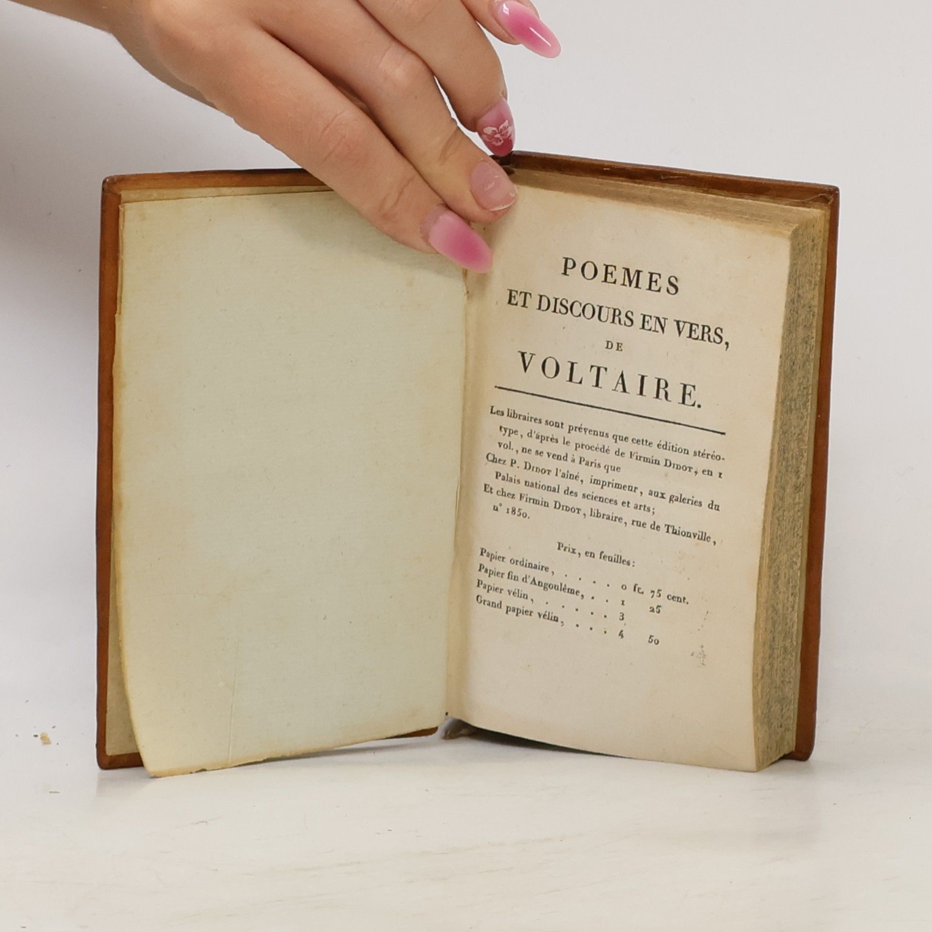 Voltaire Poèmes Et Discours En Vers de Voltaire