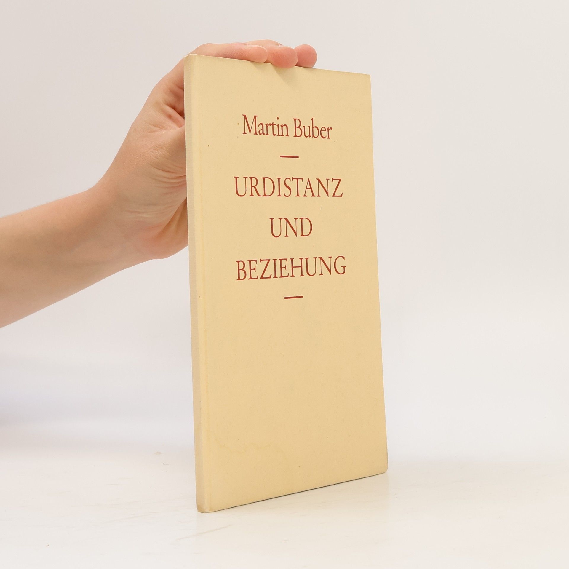 Martin Buber Urdistanz und Beziehung