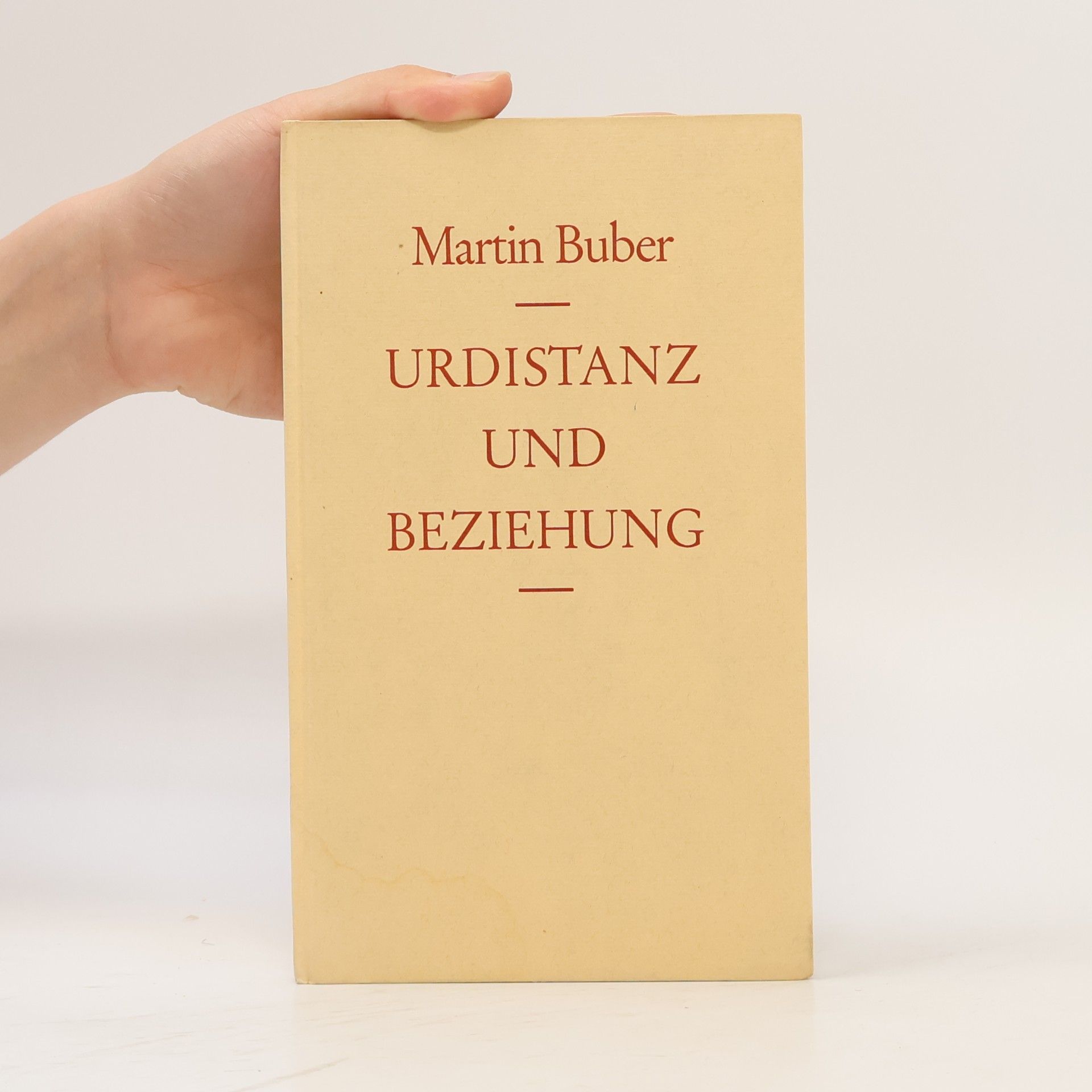 Martin Buber Urdistanz und Beziehung