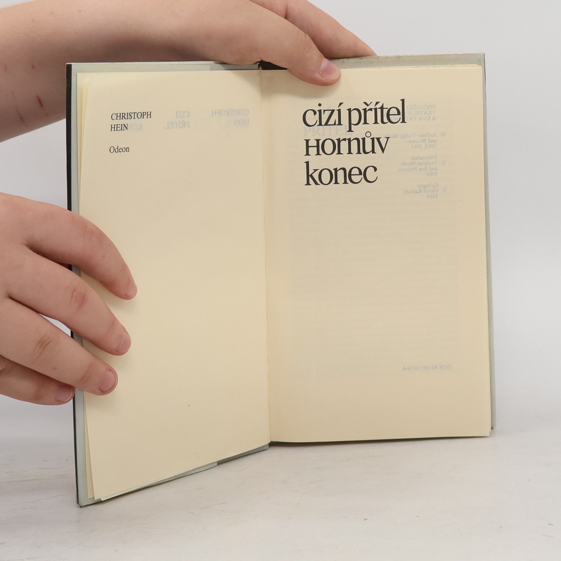 Christoph Hein Cizí přítel. Hornův konec