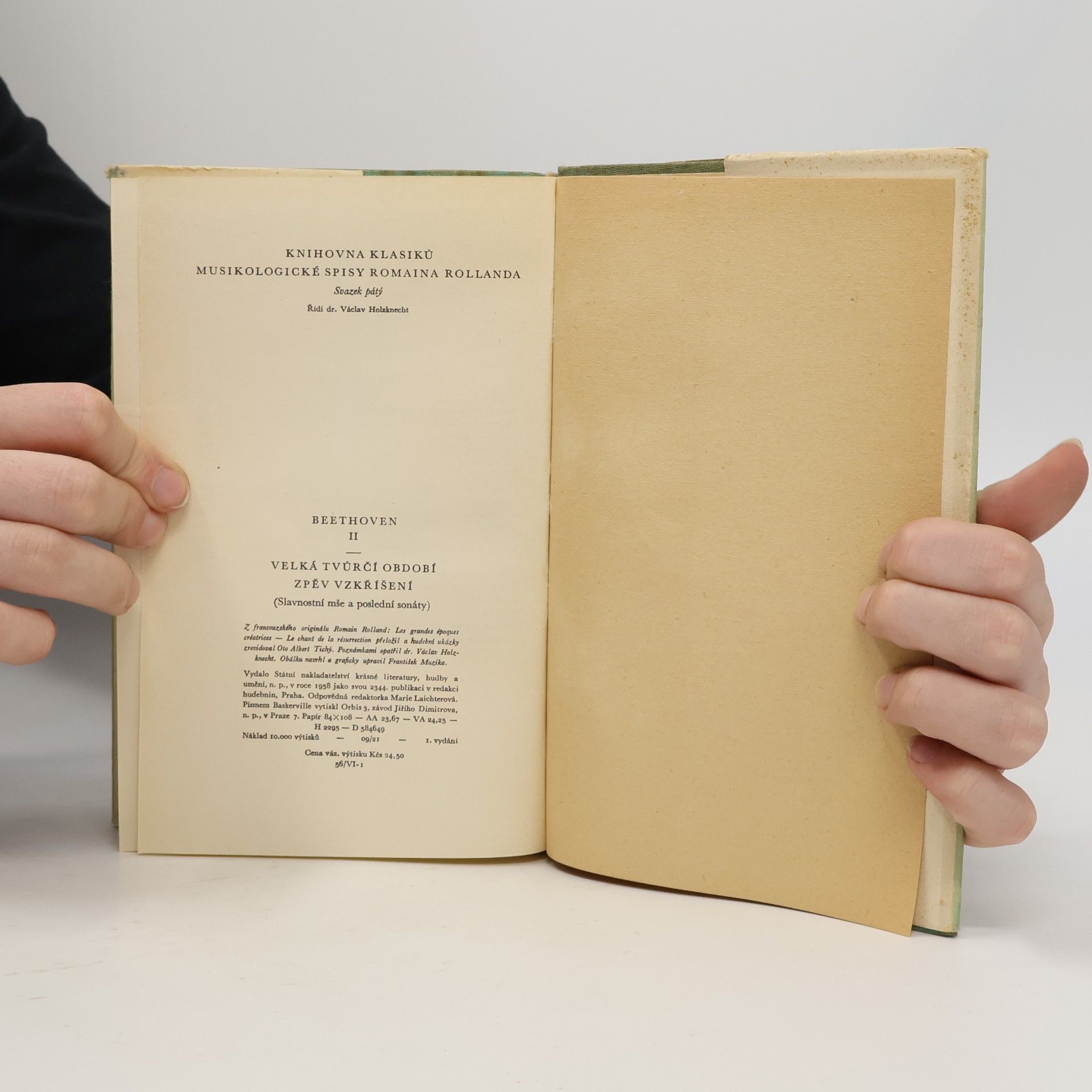 Romain Rolland Beethoven II. Velká tvůrčí období, zpěv a vzkříšení