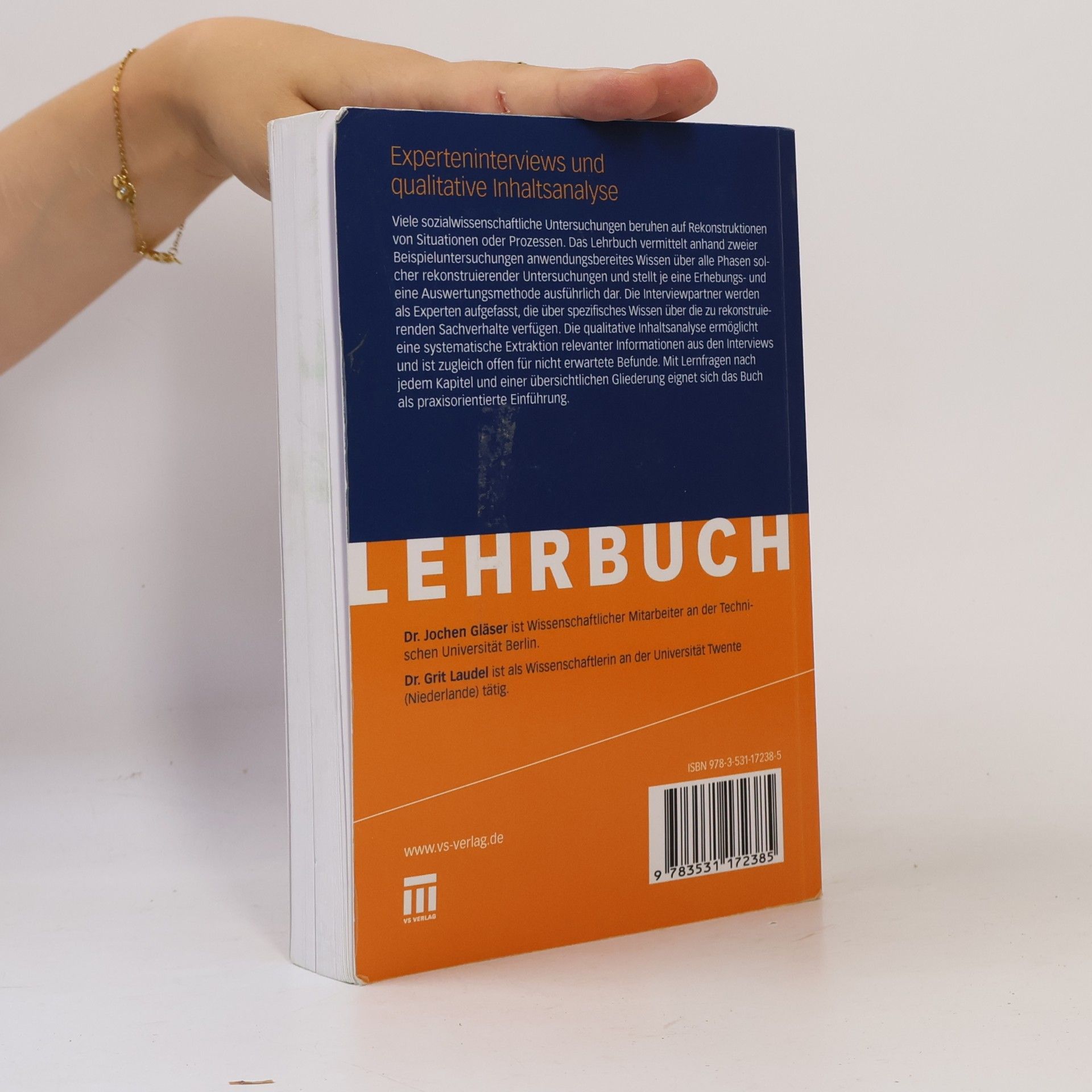 Jochen Gläser Experteninterviews und qualitative Inhaltsanalyse