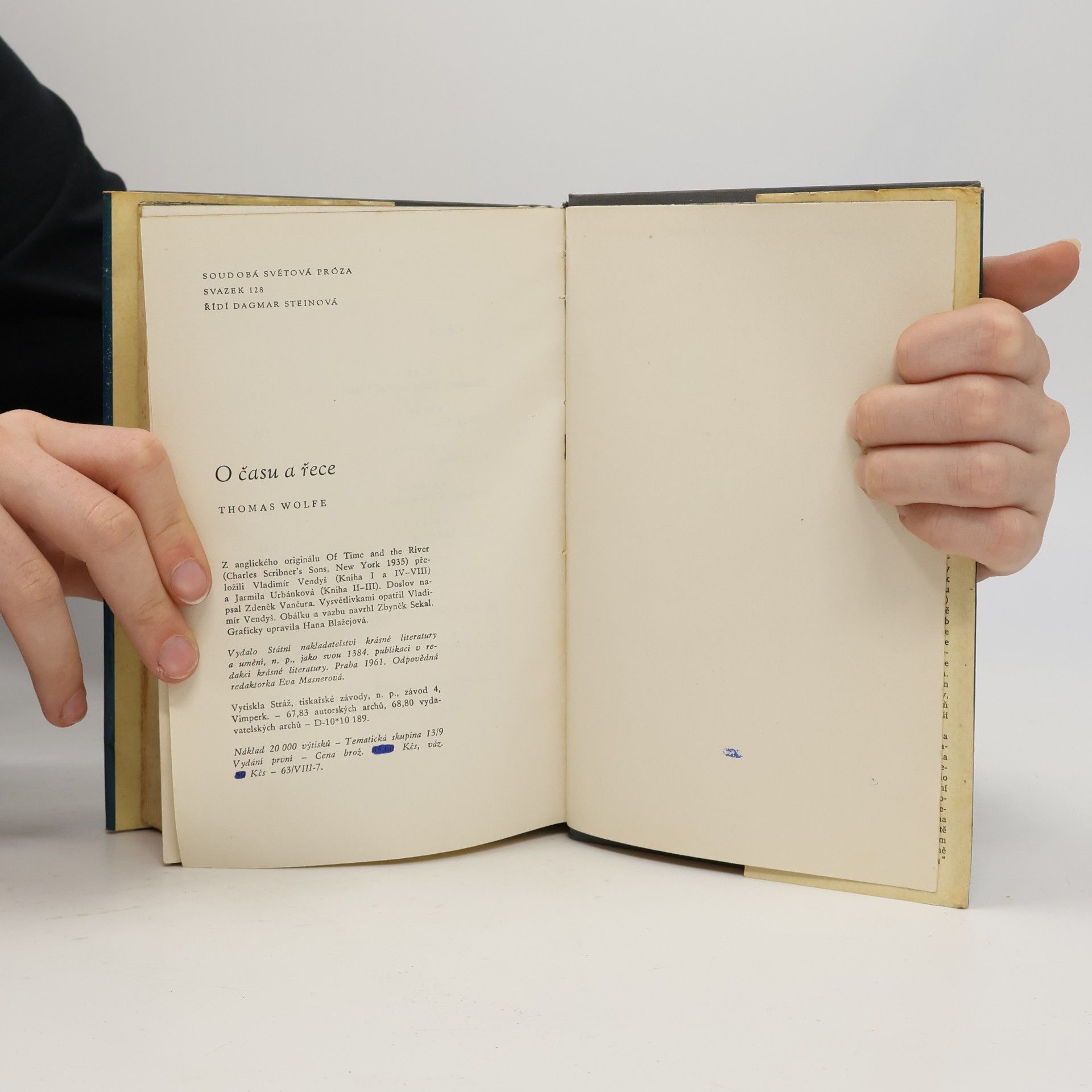 Thomas Clayton Wolfe O času a řece