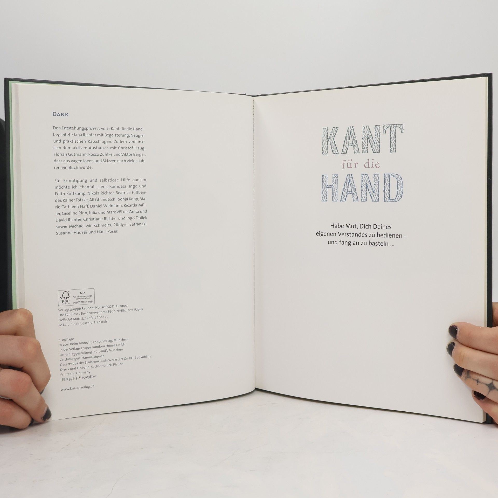 Hanno Depner Kant für die Hand