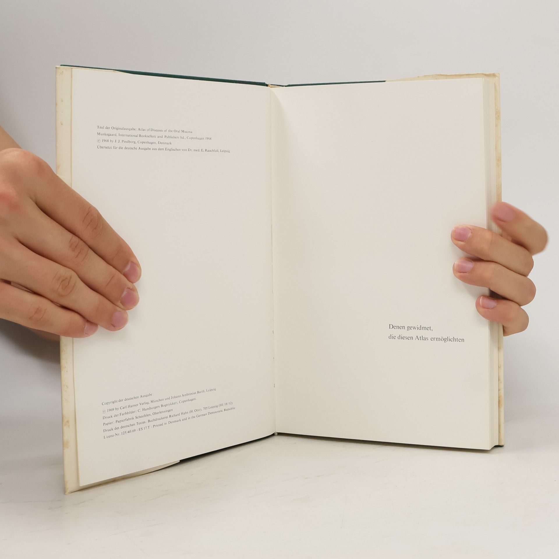 Jens Jørgen Pindborg Atlas der Erkrankungen der Mundschleimhaut
