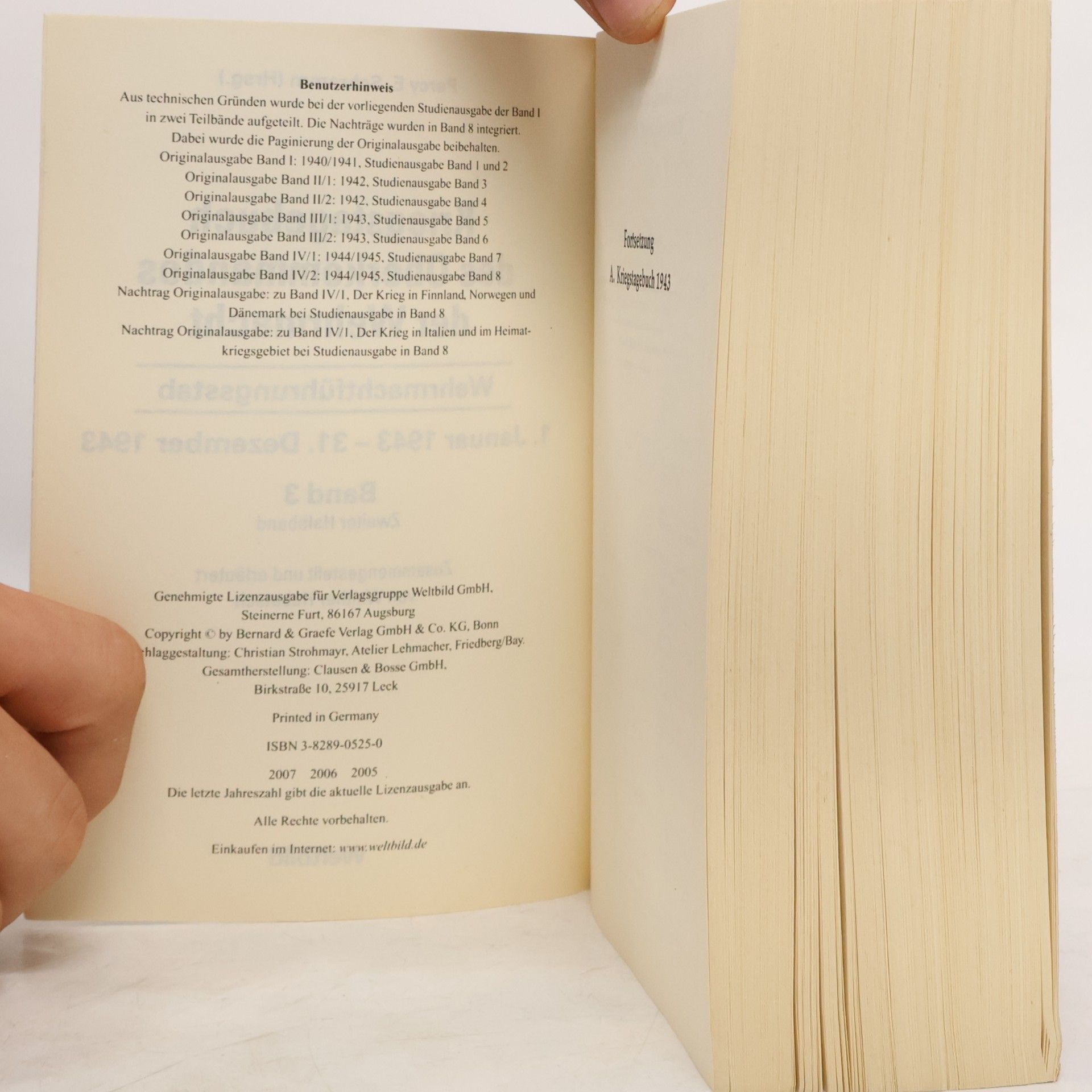 Percy Ernst Schramm Kriegstagebuch des OKW. 1940-1941 Band 1. Teilband 2