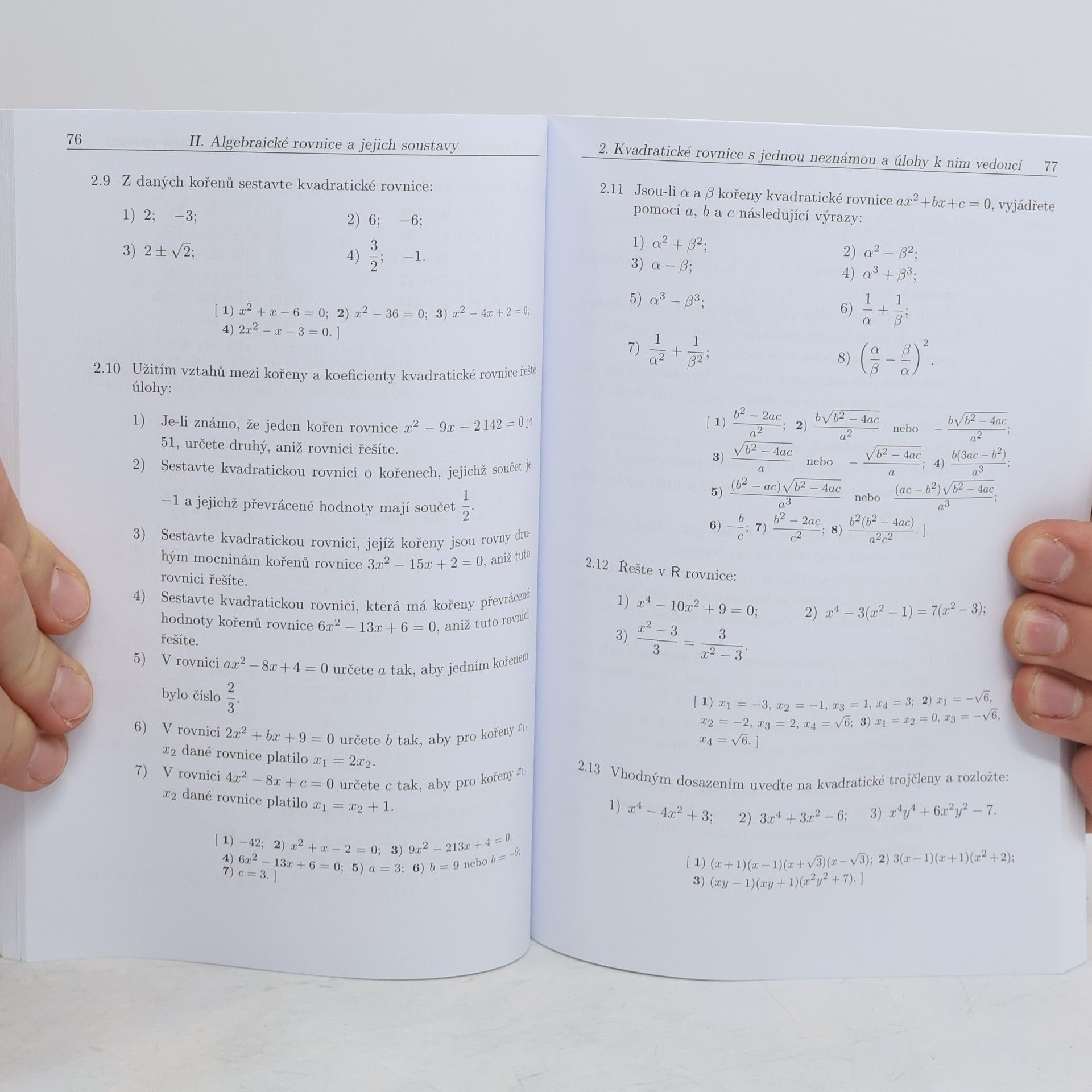 František Janeček Sbírka úloh z matematiky pro střední školy