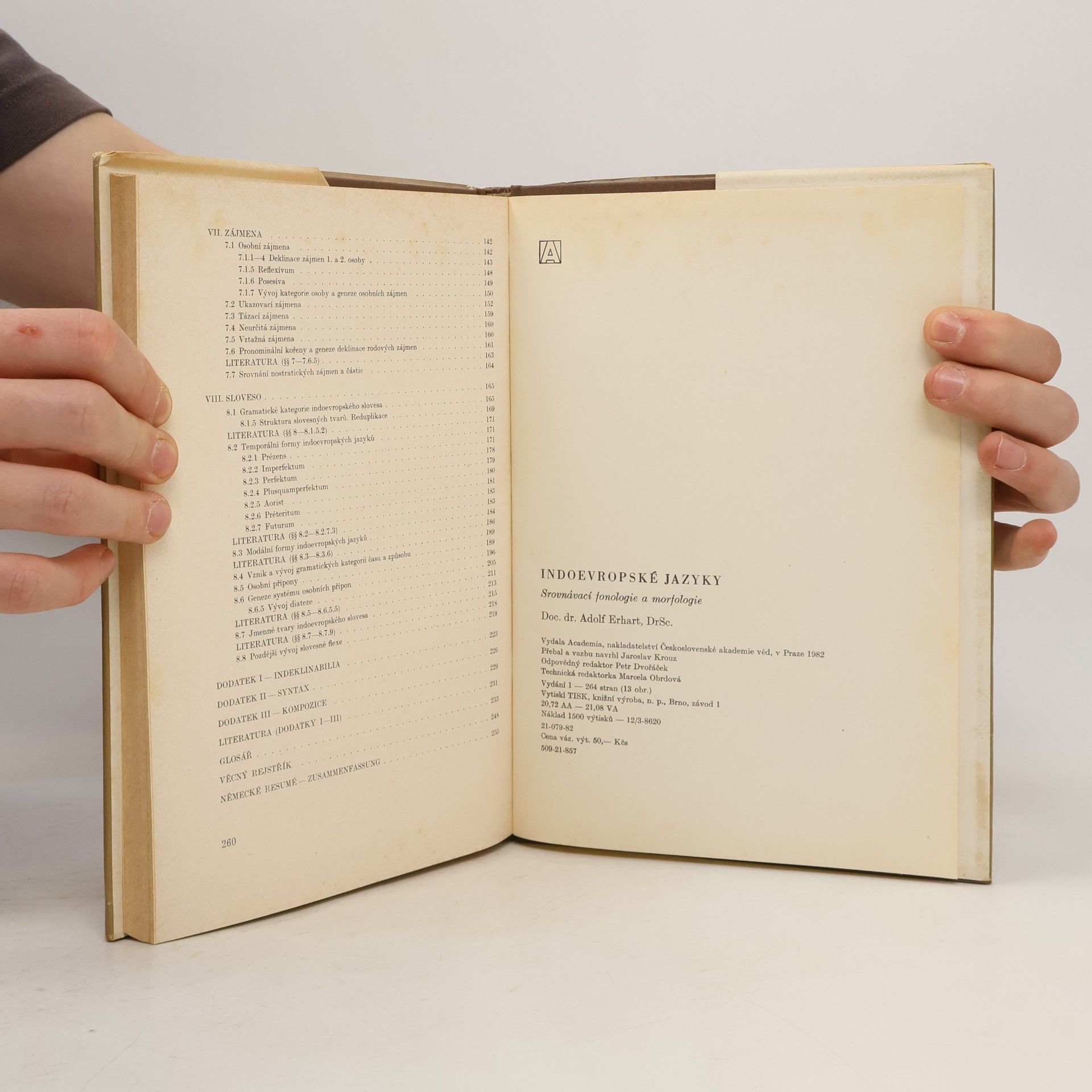 Adolf Erhart Indoevropské jazyky. Srovnávací fonologie a morfologie