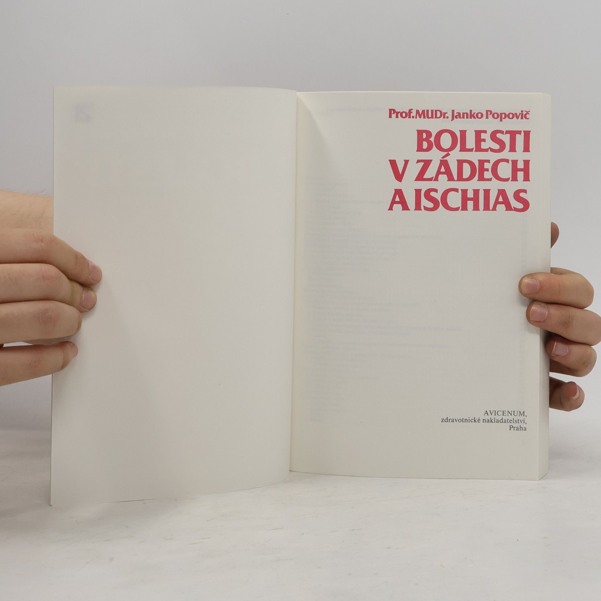 Janko Popovič Bolesti v zádech a ischias