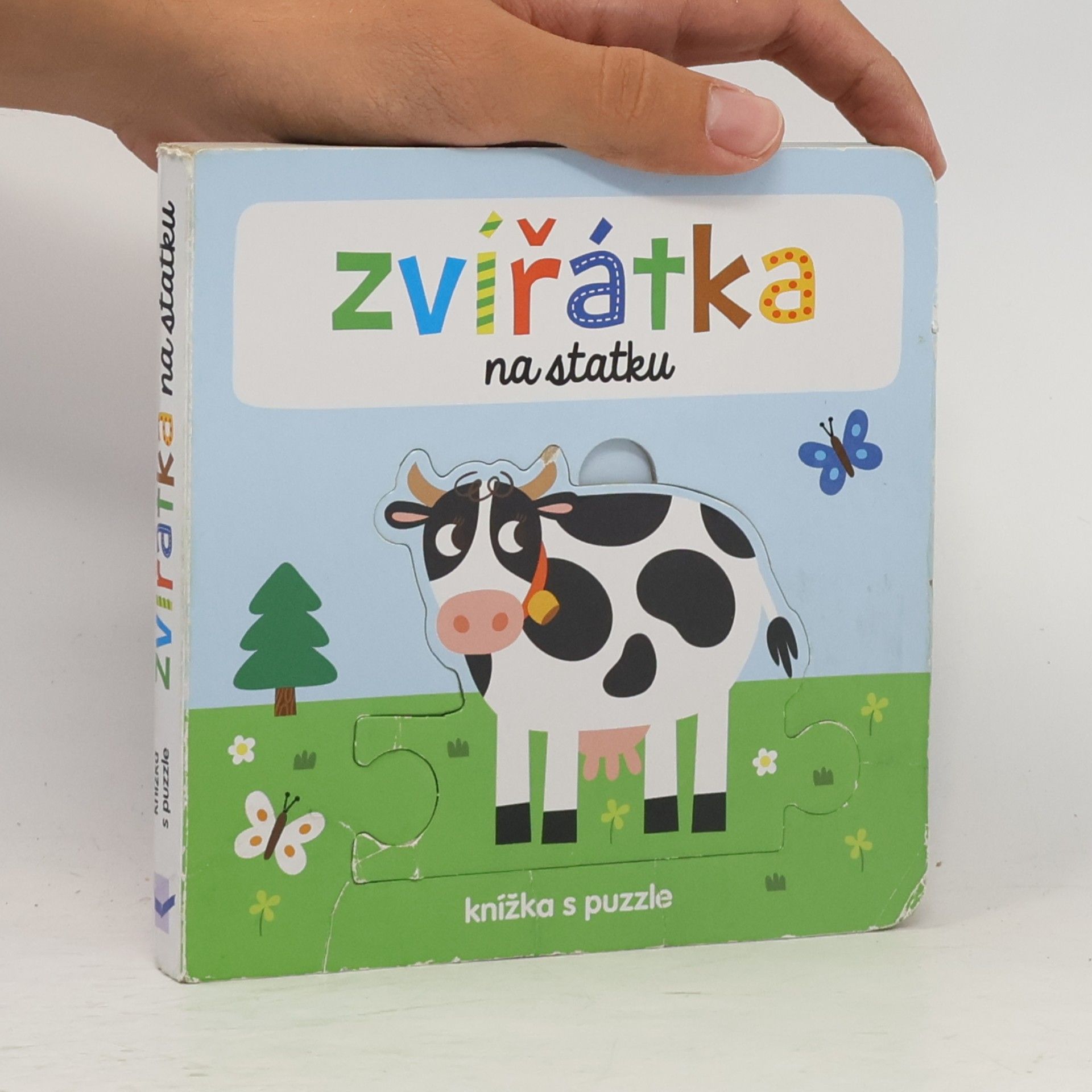 Josef Vyskočil Zvířátka na statku, kniha s puzzle