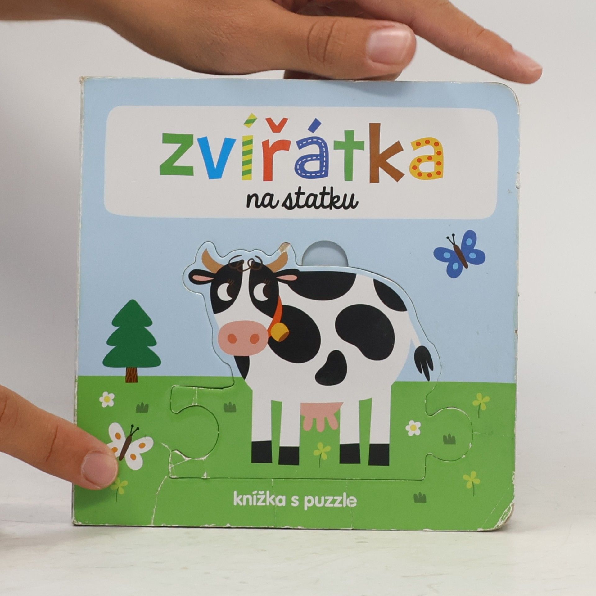 Josef Vyskočil Zvířátka na statku, kniha s puzzle