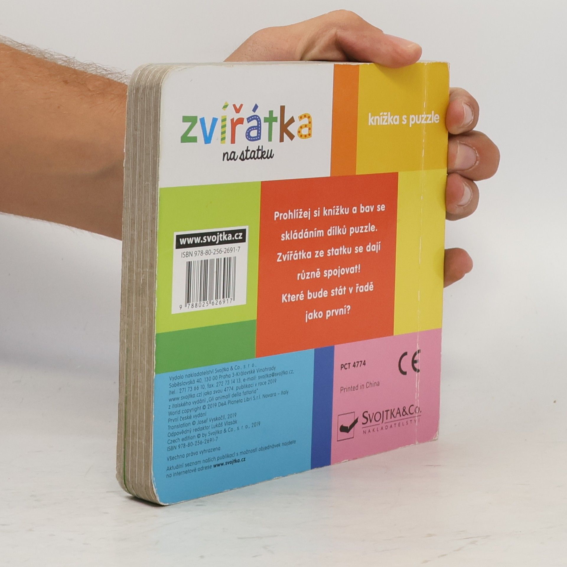 Josef Vyskočil Zvířátka na statku, kniha s puzzle