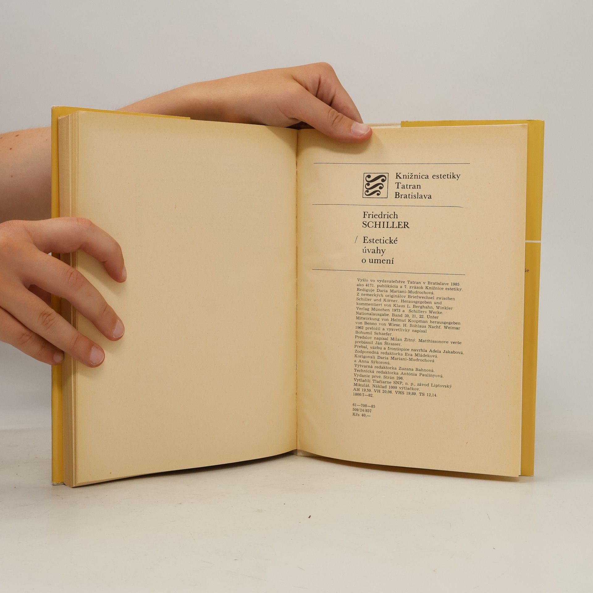 Friedrich Schiller Estetické úvahy o umení