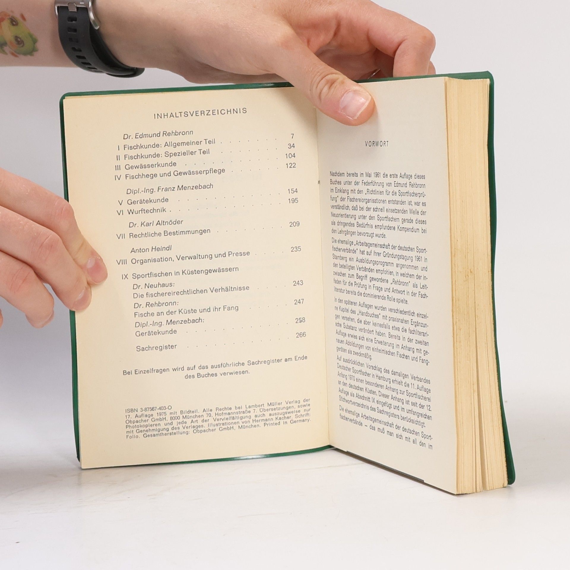 Edmund Rehbronn Handbuch für den Sportfischer