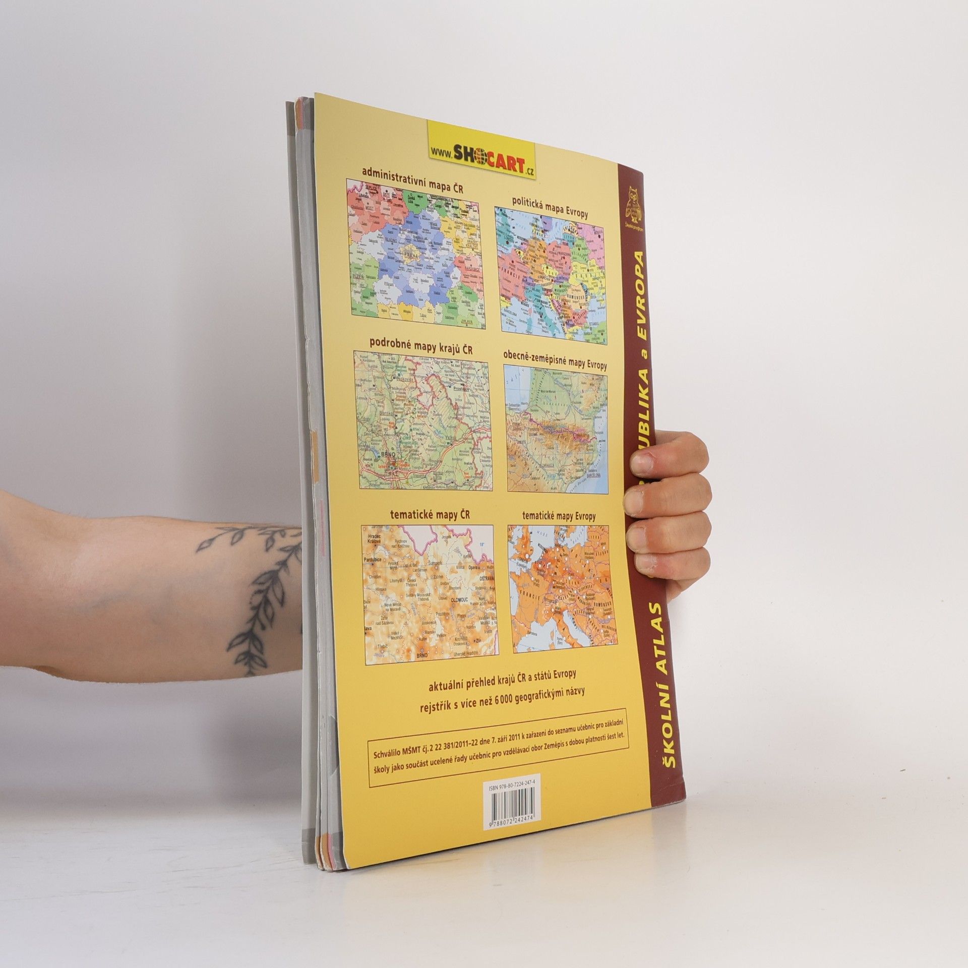 Kolektiv autorů Školní atlas Česká republika a Evropa