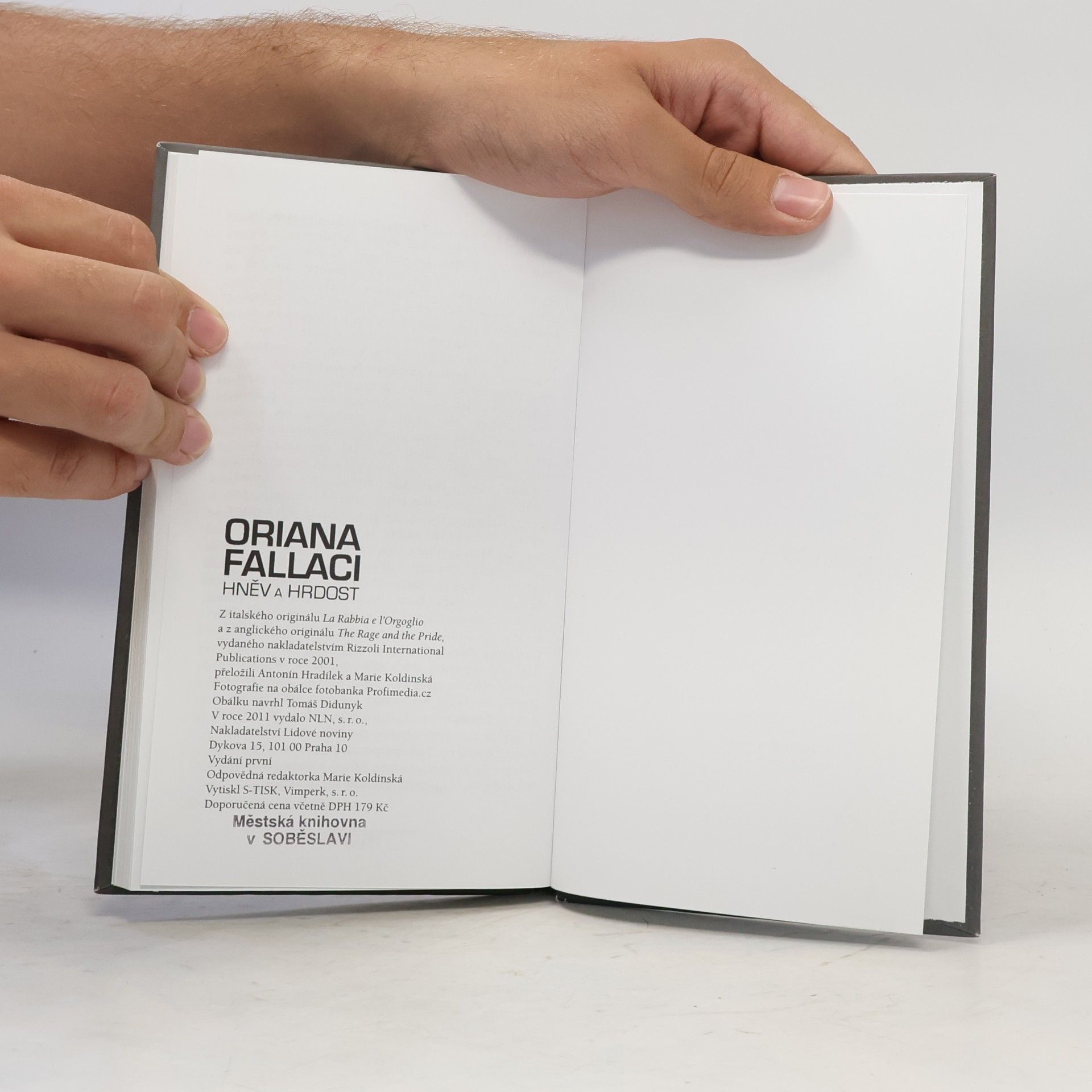 Oriana Fallaci Hněv a hrdost