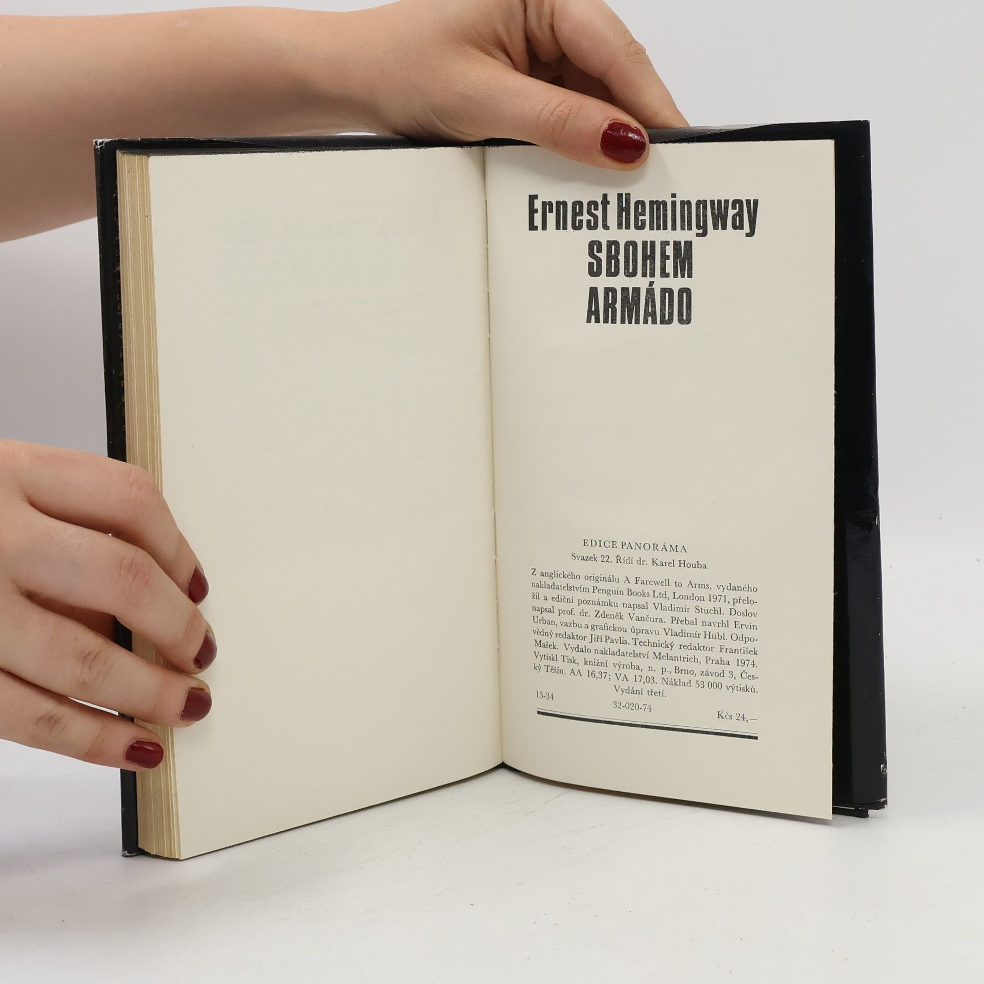 Ernest Hemingway Sbohem armádo