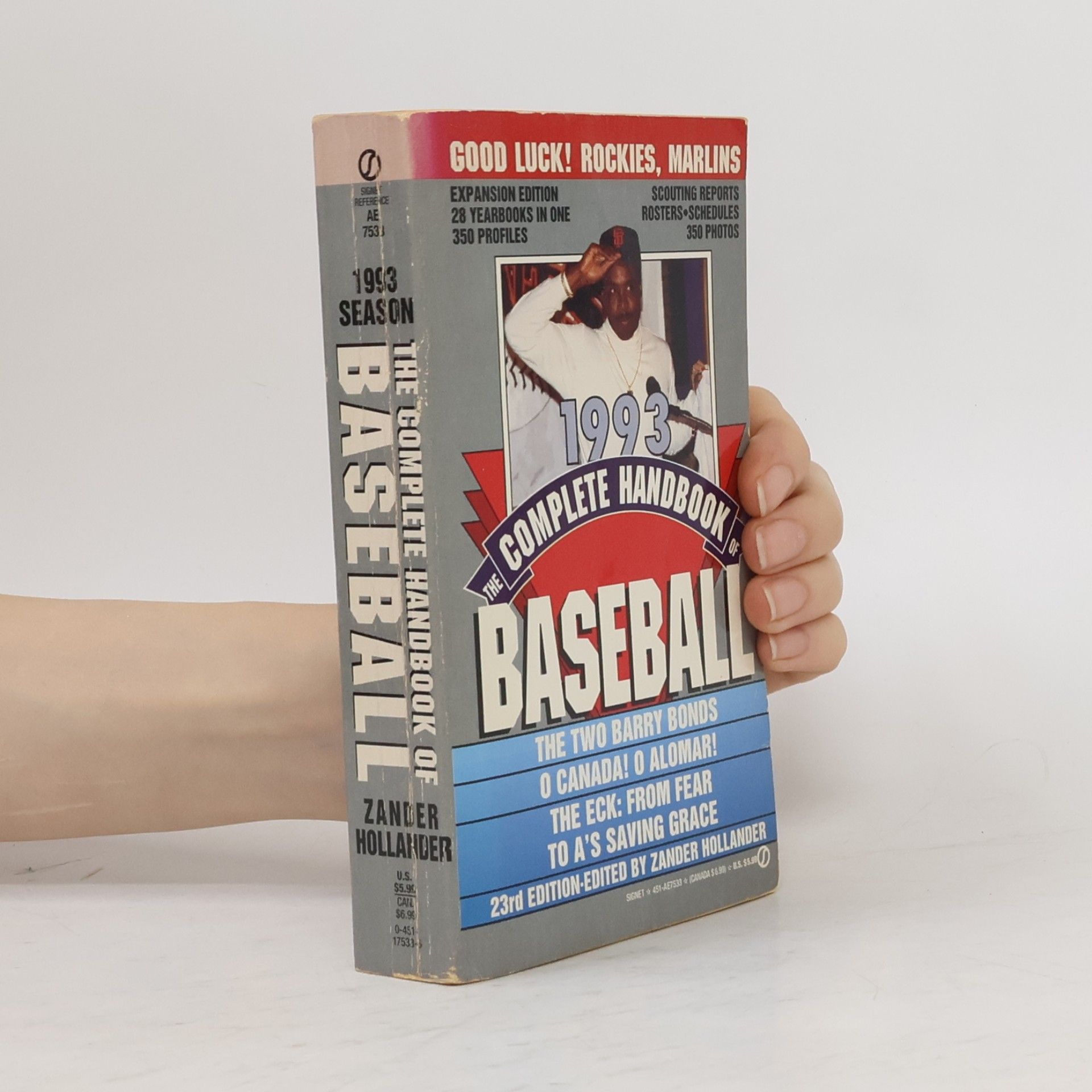 Zander Hollander The Complete Handbook of Baseball 1993