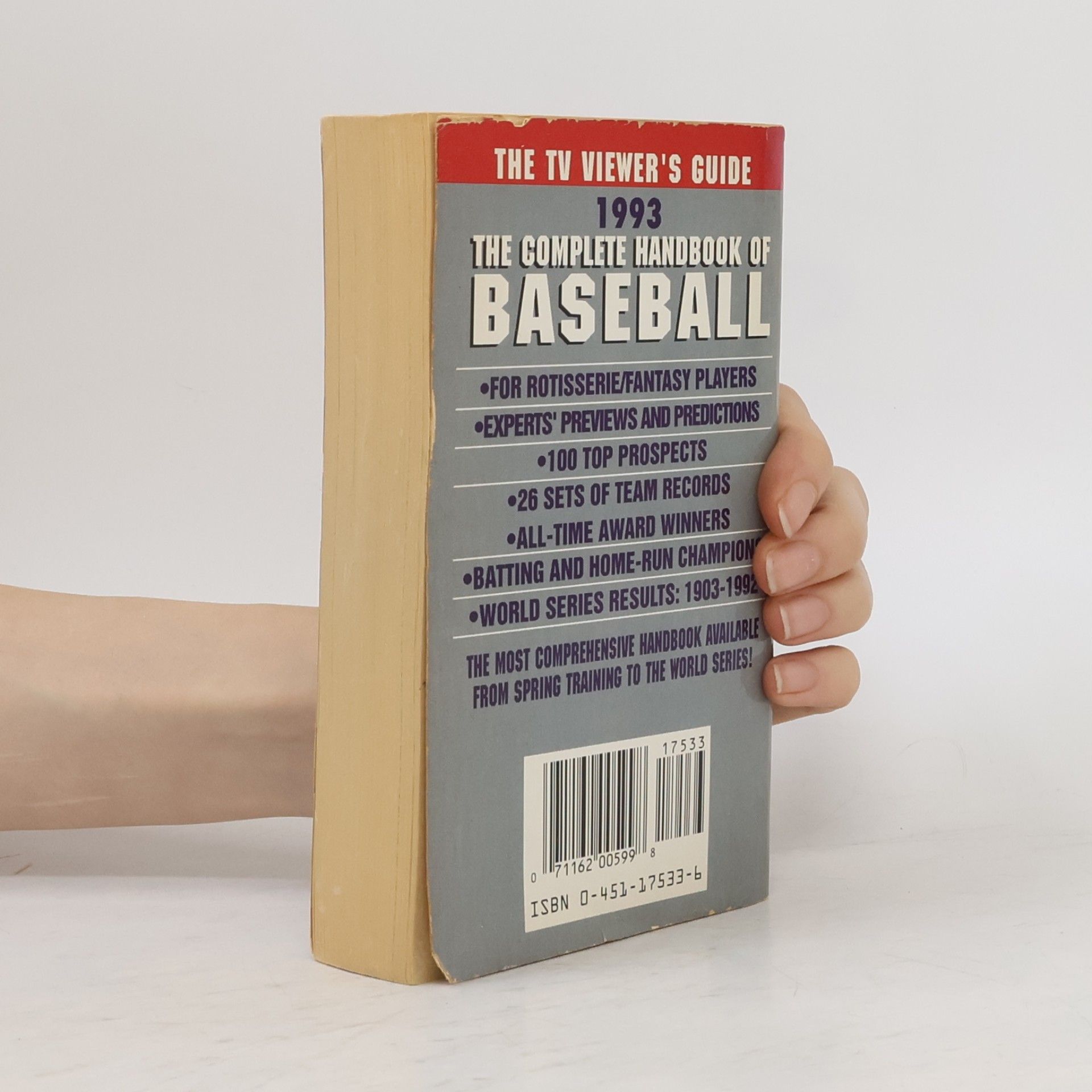 Zander Hollander The Complete Handbook of Baseball 1993