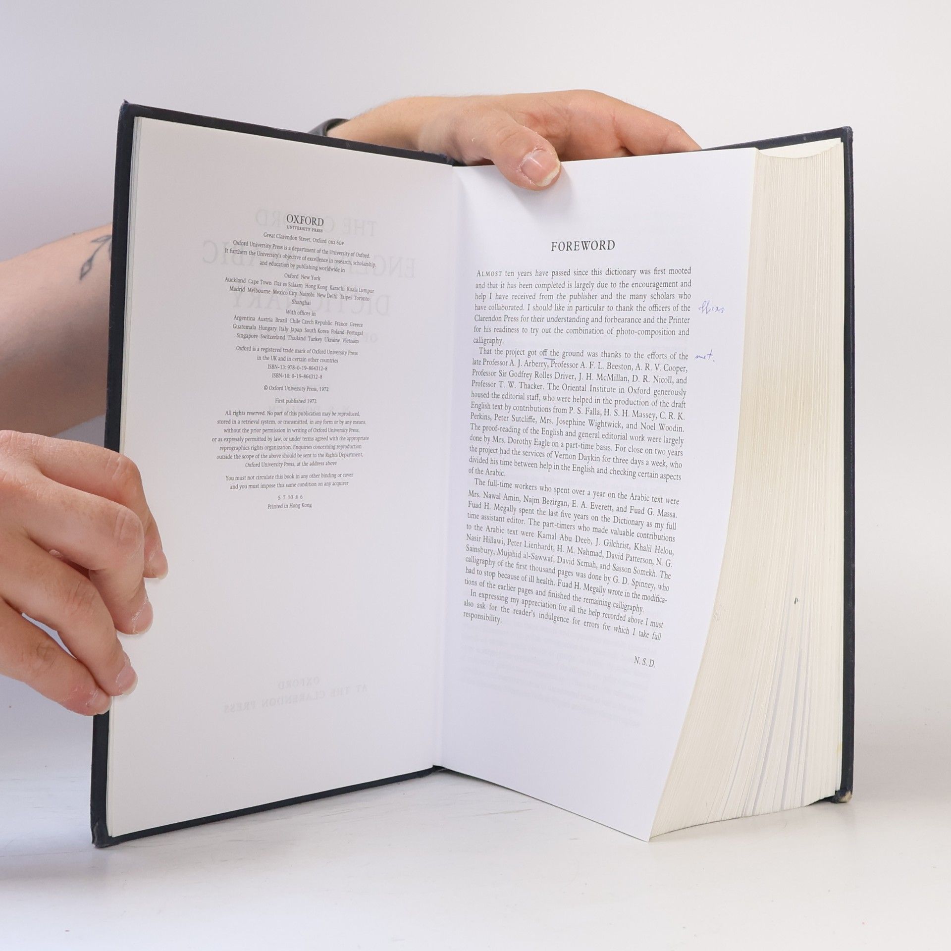 N S (Nakdimon Shabbethay) Doniach The Oxford English-Arabic Dictionary of Current Usage