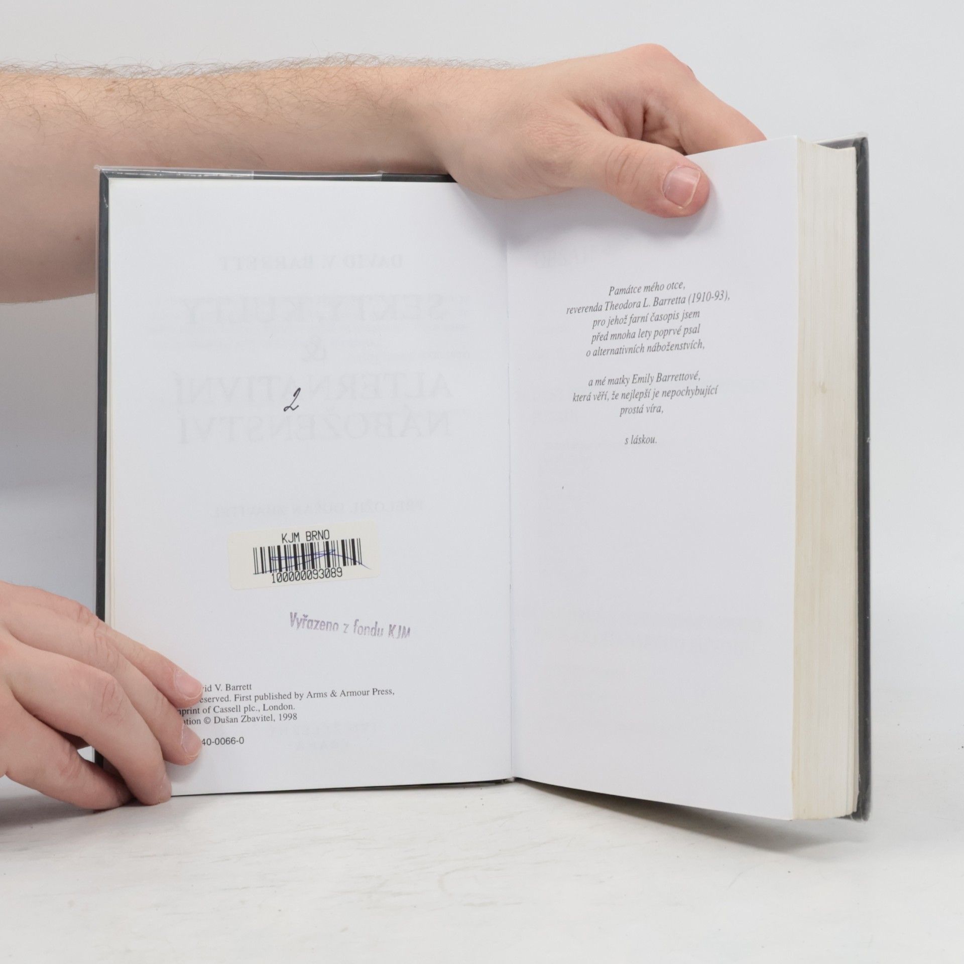 David V. Barrett Sekty, kulty, alternativní náboženství