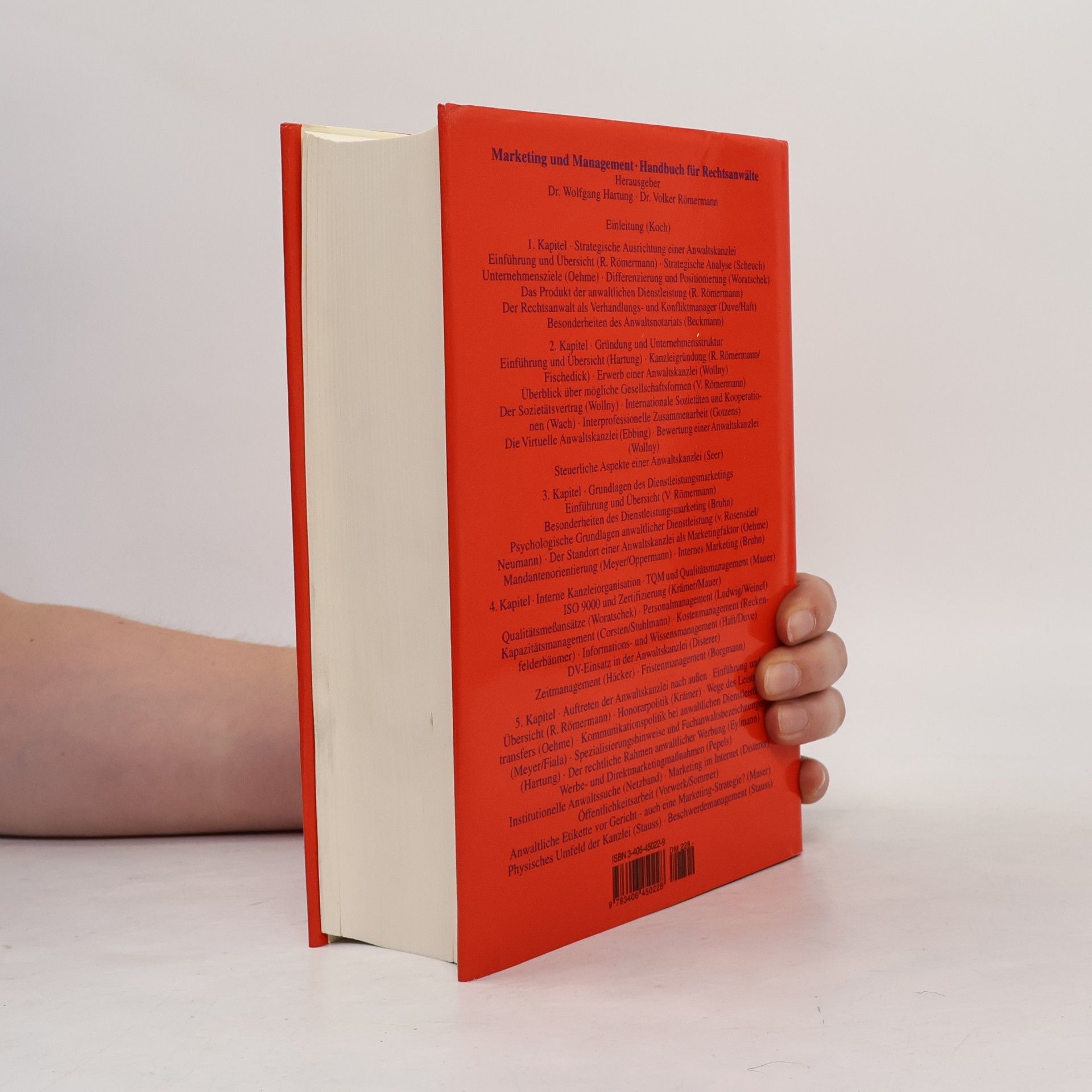 Wolfgang Hartung Marketing- und Management-Handbuch für Rechtsanwälte
