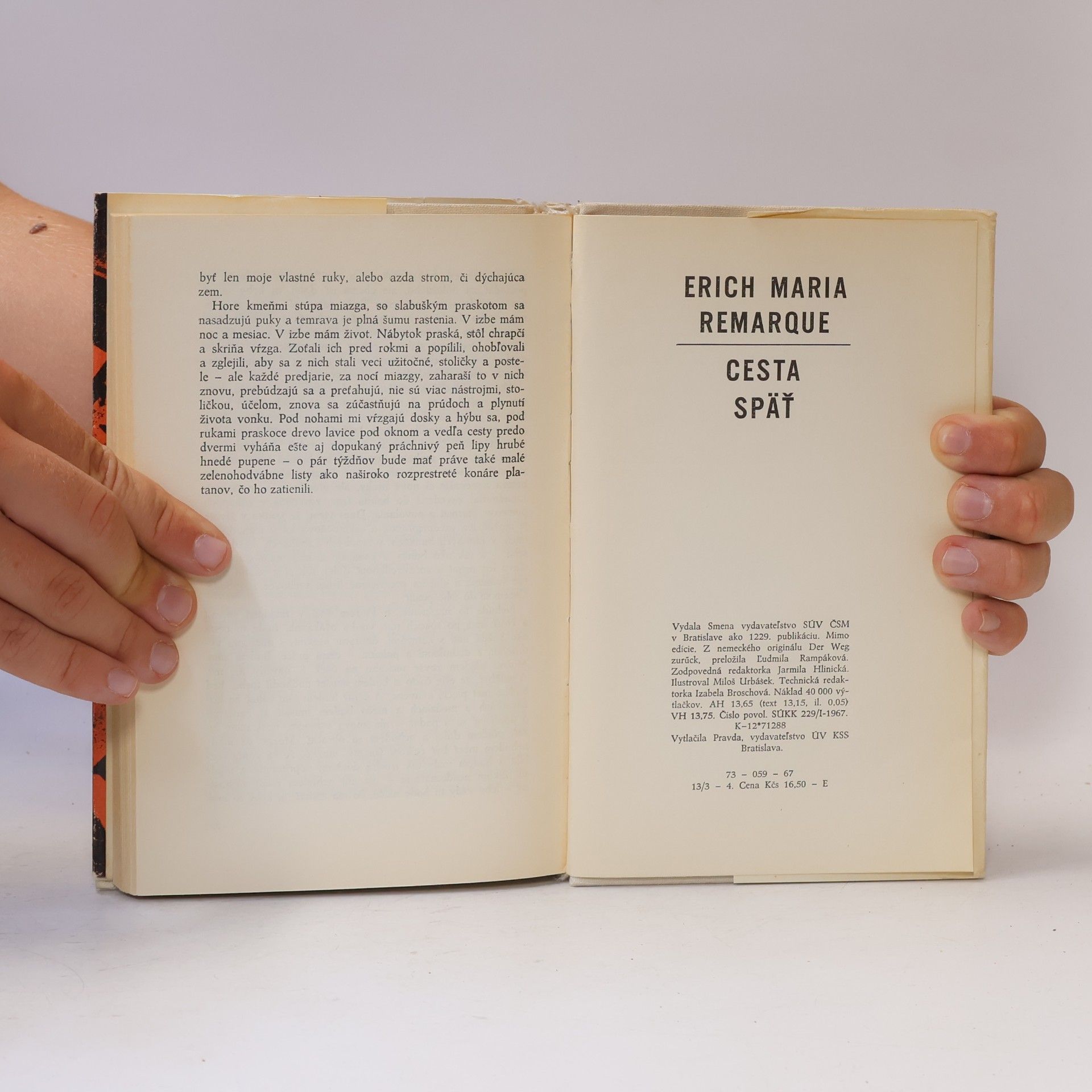 Erich Maria Remarque Cesta späť