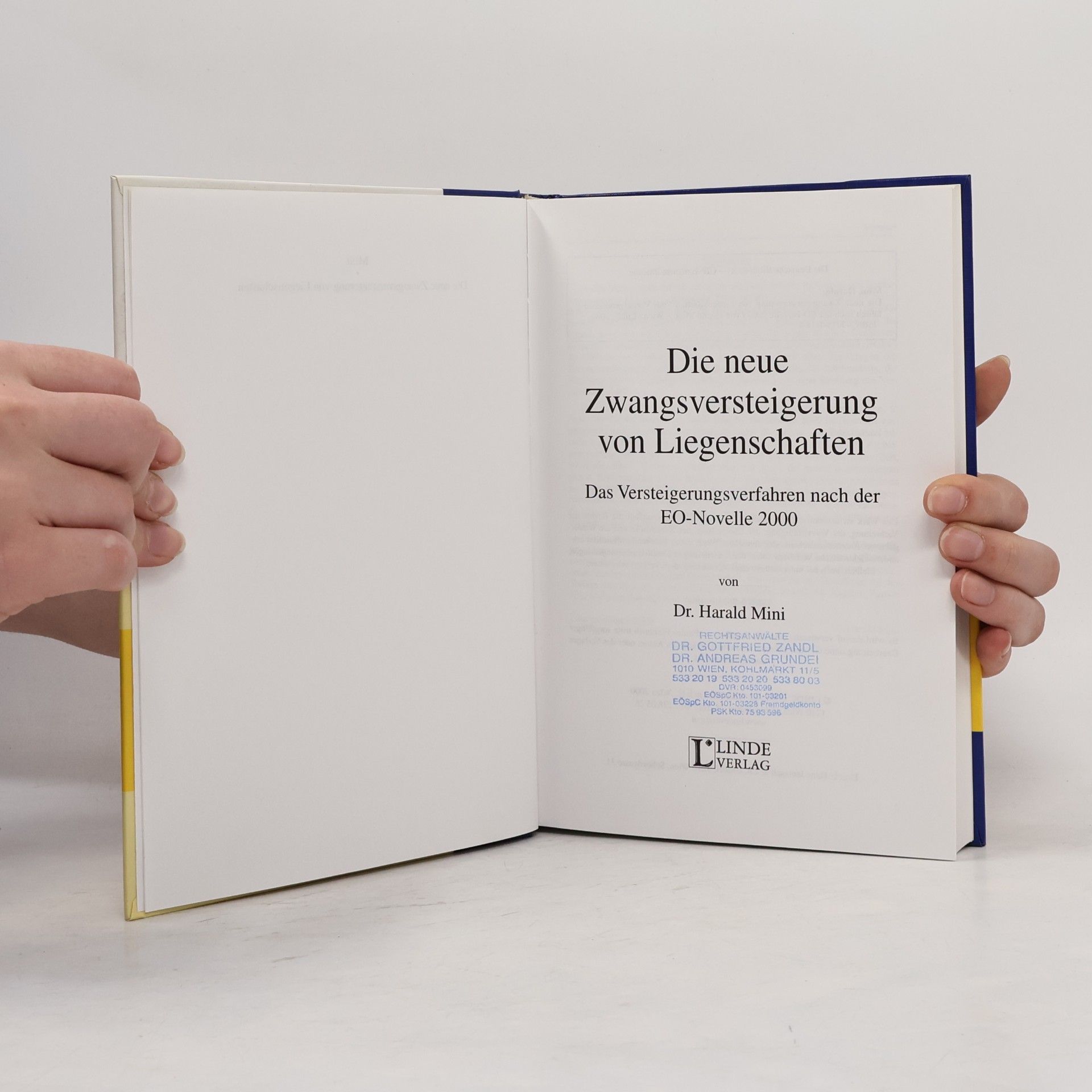 Harald Mini Die neue Zwangsversteigerung von Liegenschaften