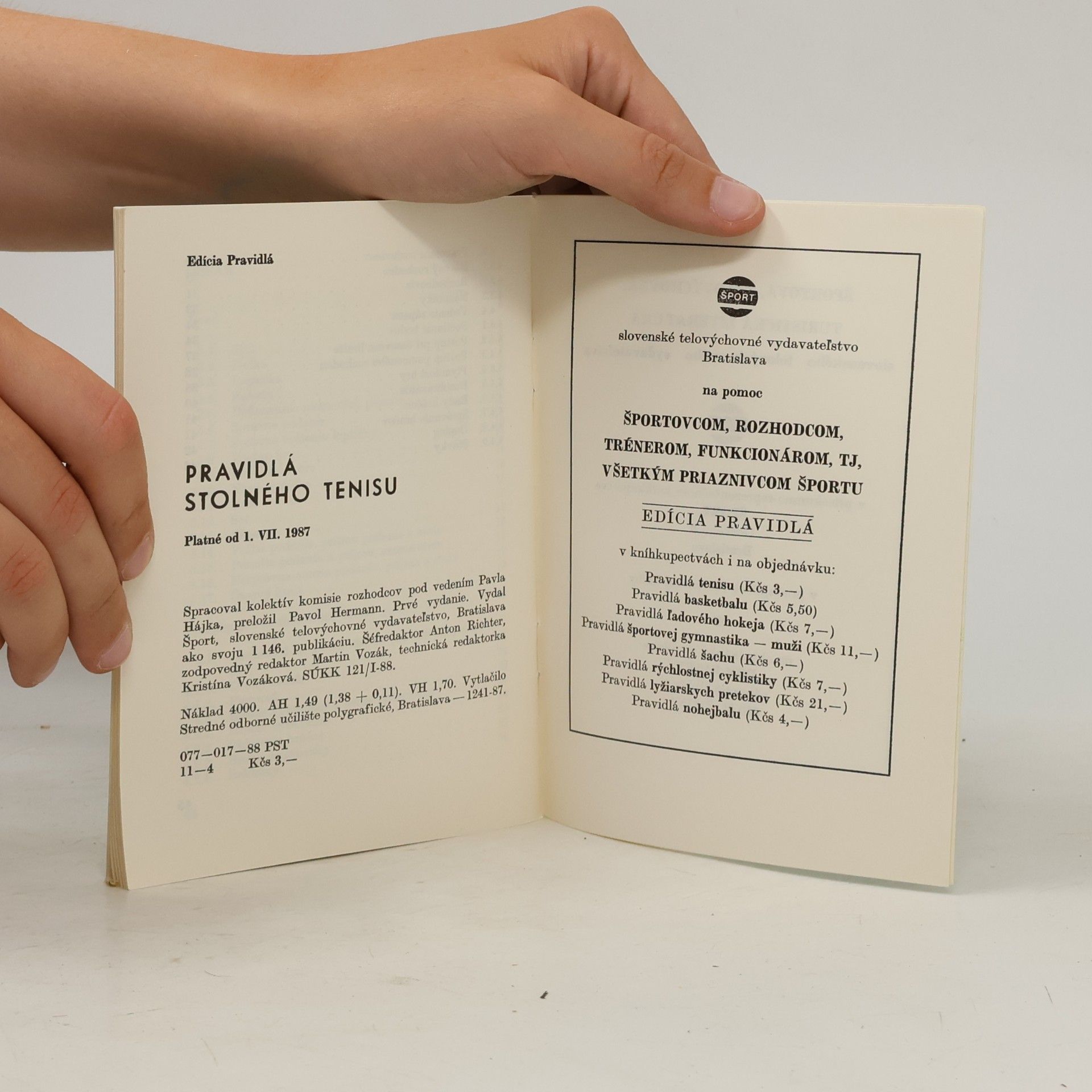 Autorenkollektiv Pravidlá stolného tenisu