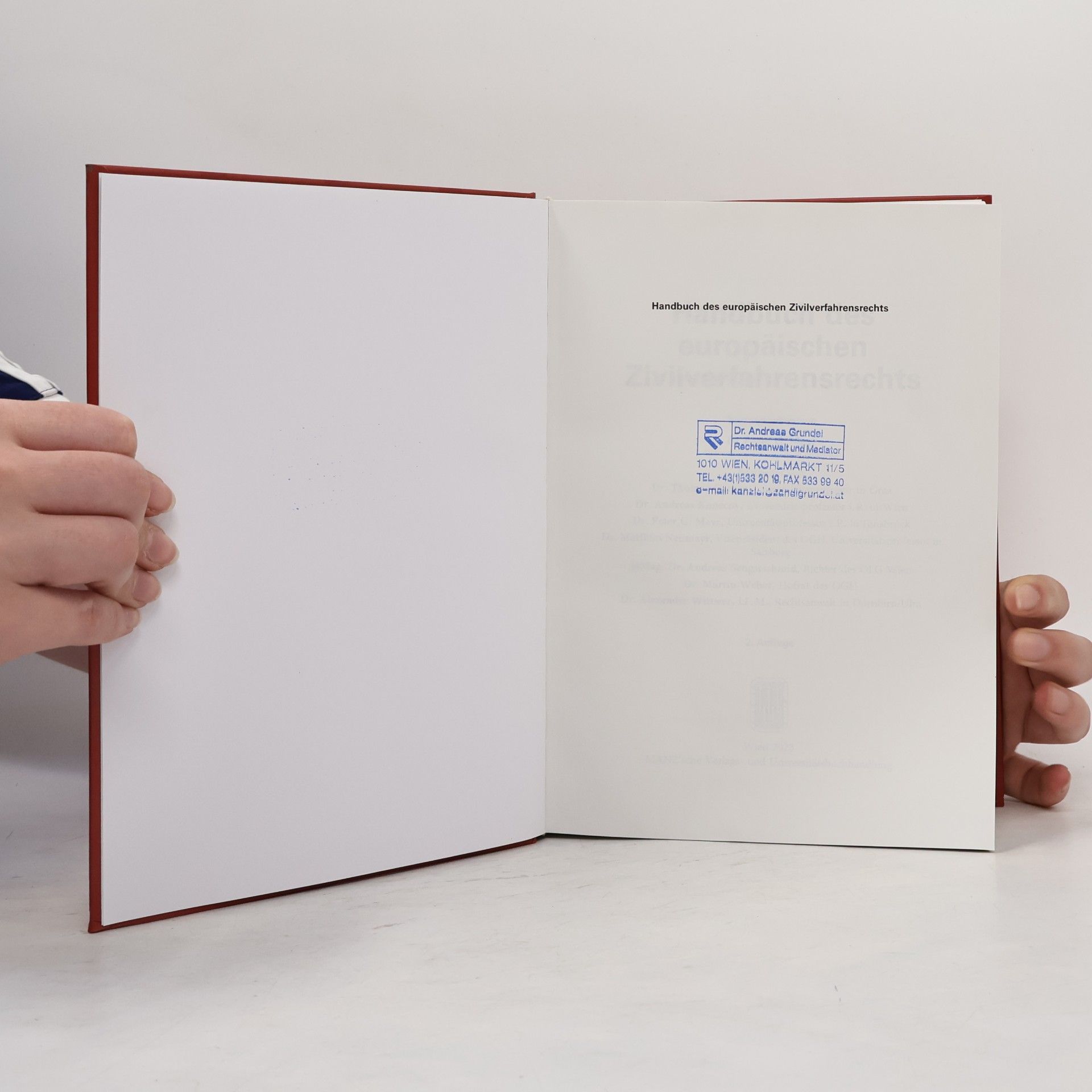 Peter G. Mayr Handbuch des europäischen Zivilverfahrensrechts