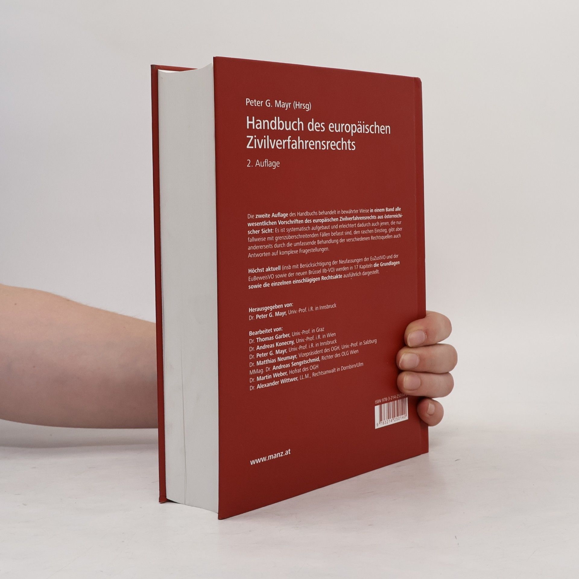 Peter G. Mayr Handbuch des europäischen Zivilverfahrensrechts