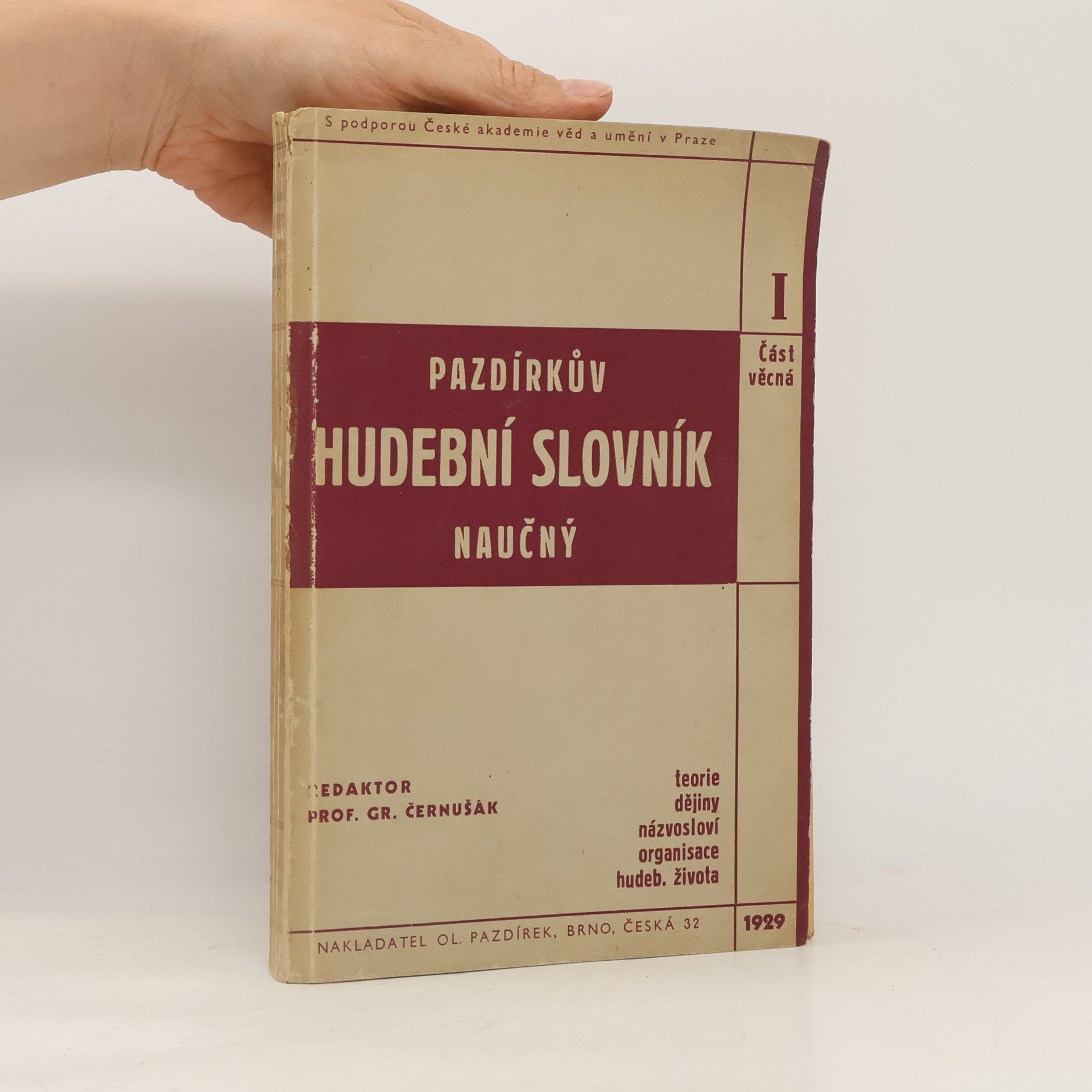 AA.VV. Pazdírkův hudební slovník naučný I.