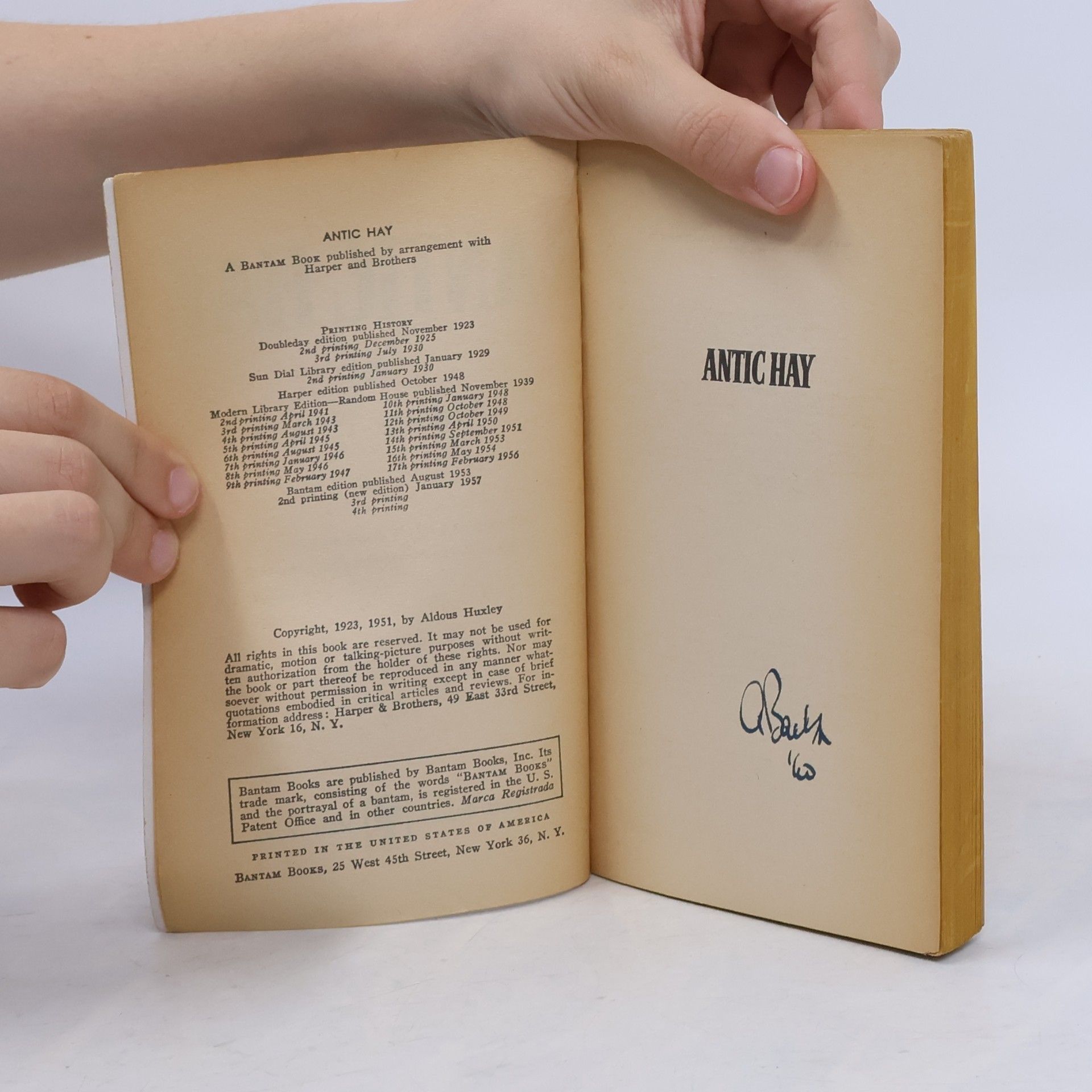 Aldous Huxley Antic Hay