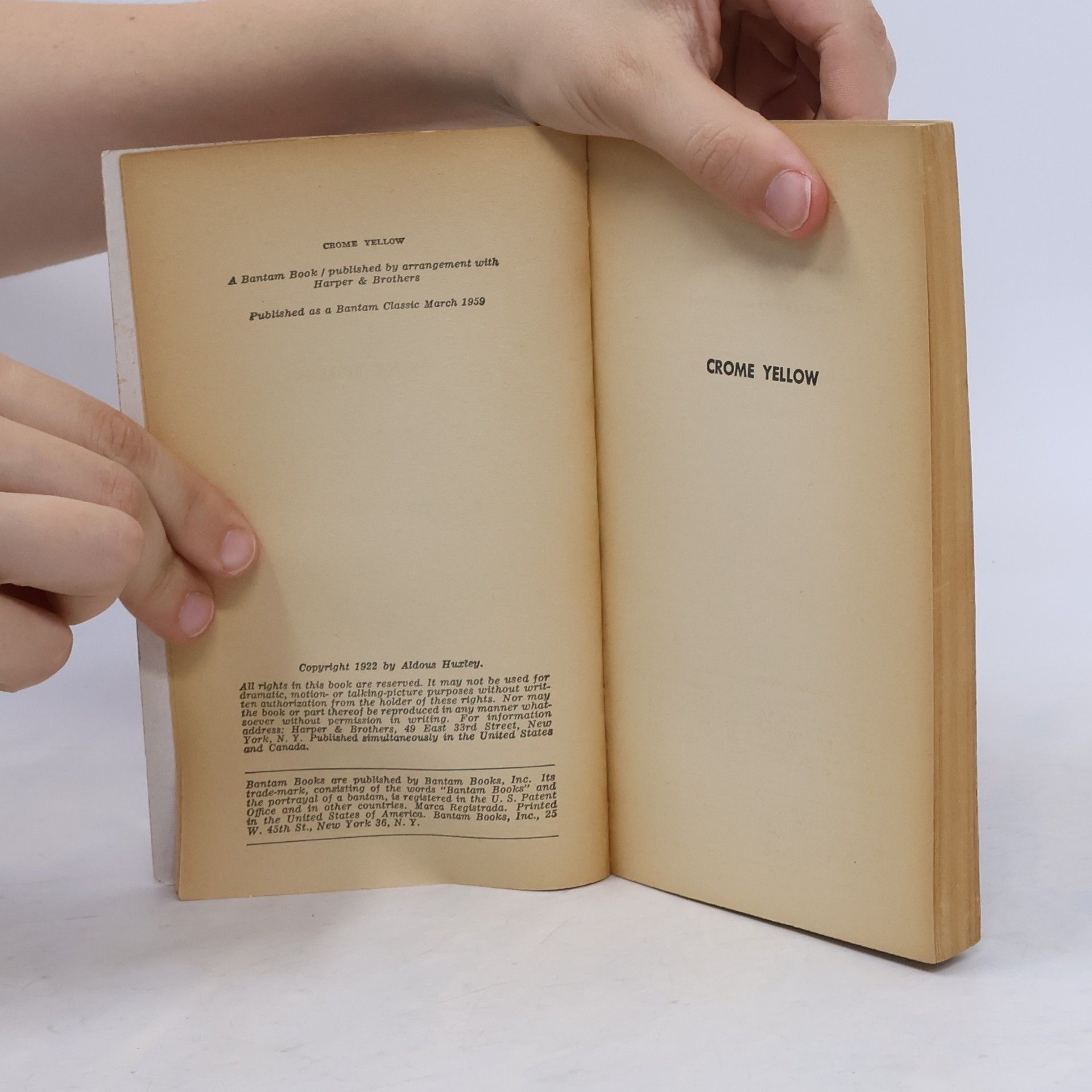 Aldous Huxley Crome Yellow