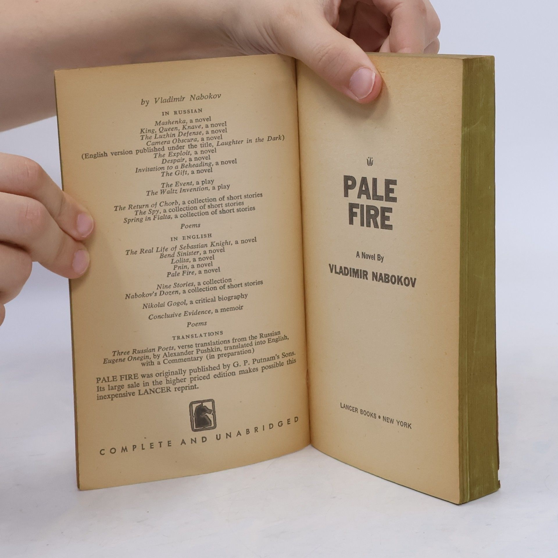 Vladimir Nabokov Pale Fire