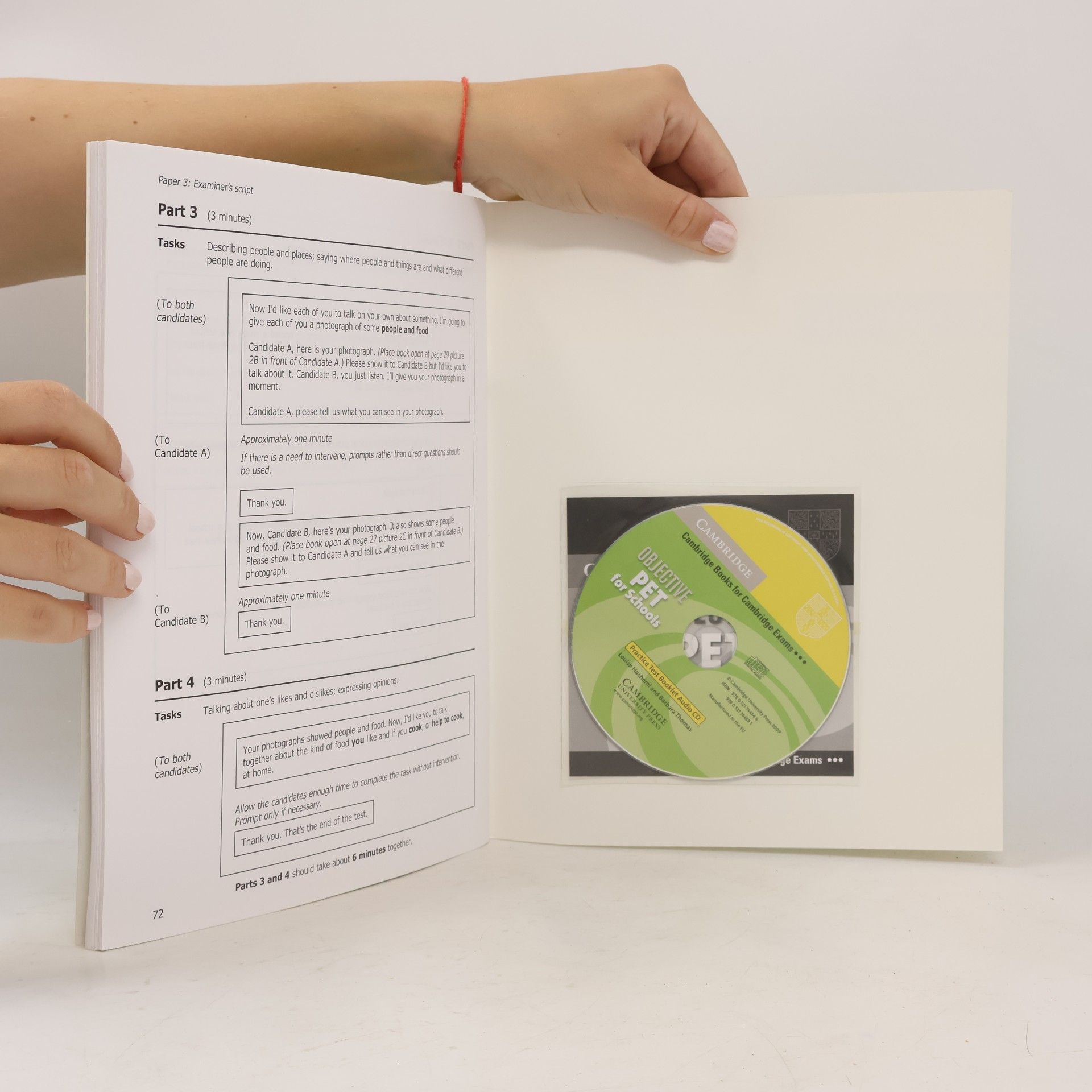 Louise Hashemi Cambridge: Objective PET for Schools Practice Test Booklet With Answers