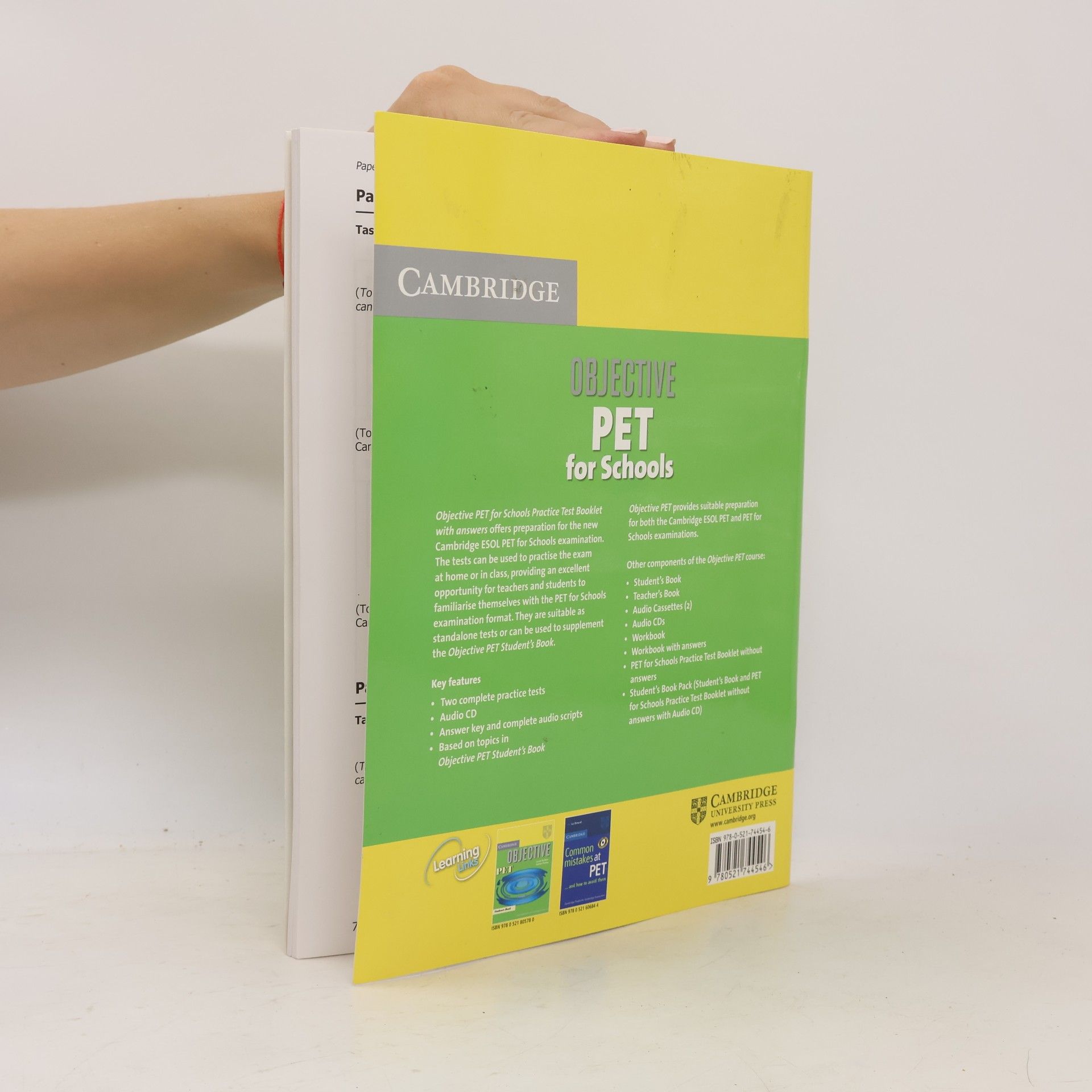 Louise Hashemi Cambridge: Objective PET for Schools Practice Test Booklet With Answers