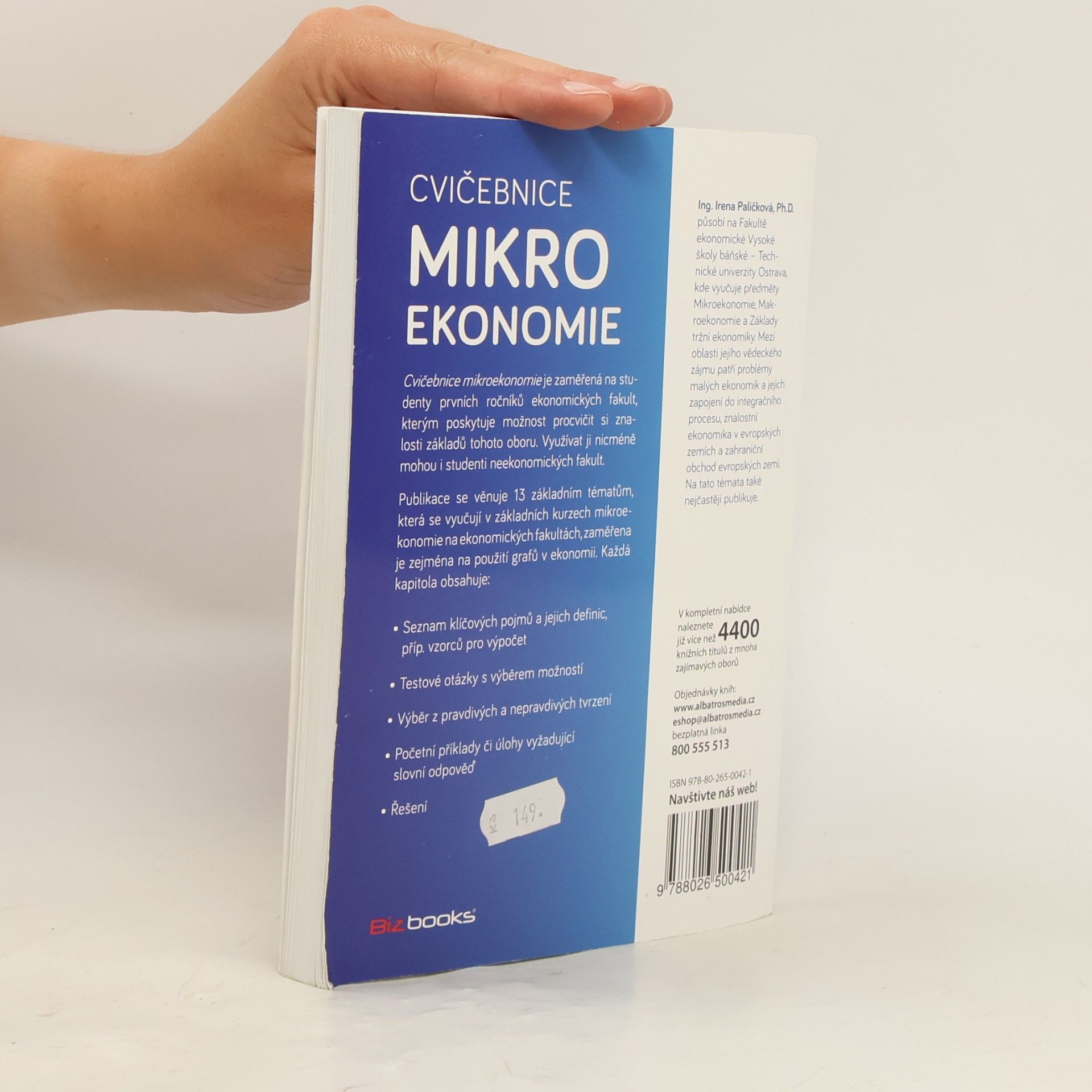 Irena Paličková Cvičebnice mikroekonomie