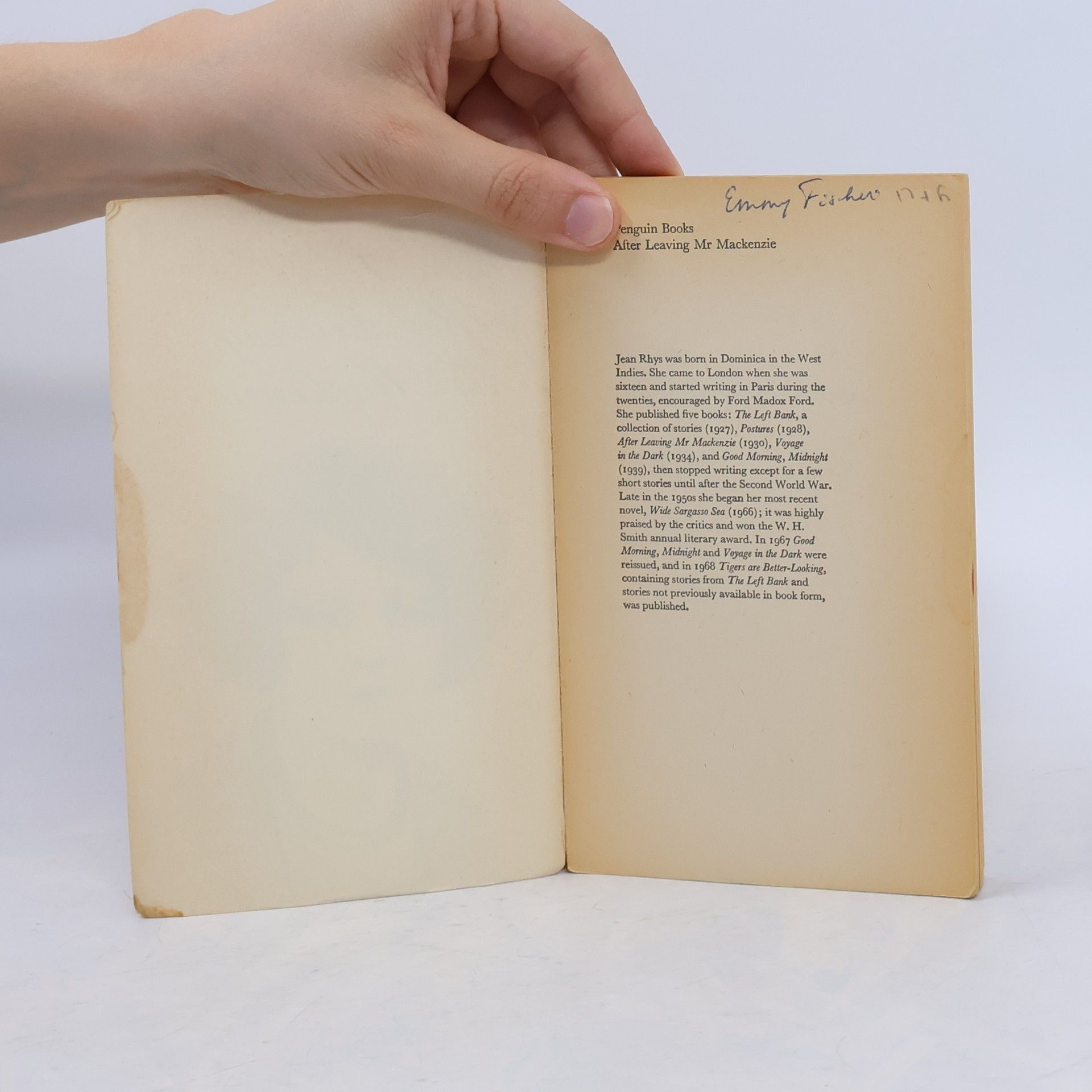 Jean Rhys After Leaving Mr Mackenzie