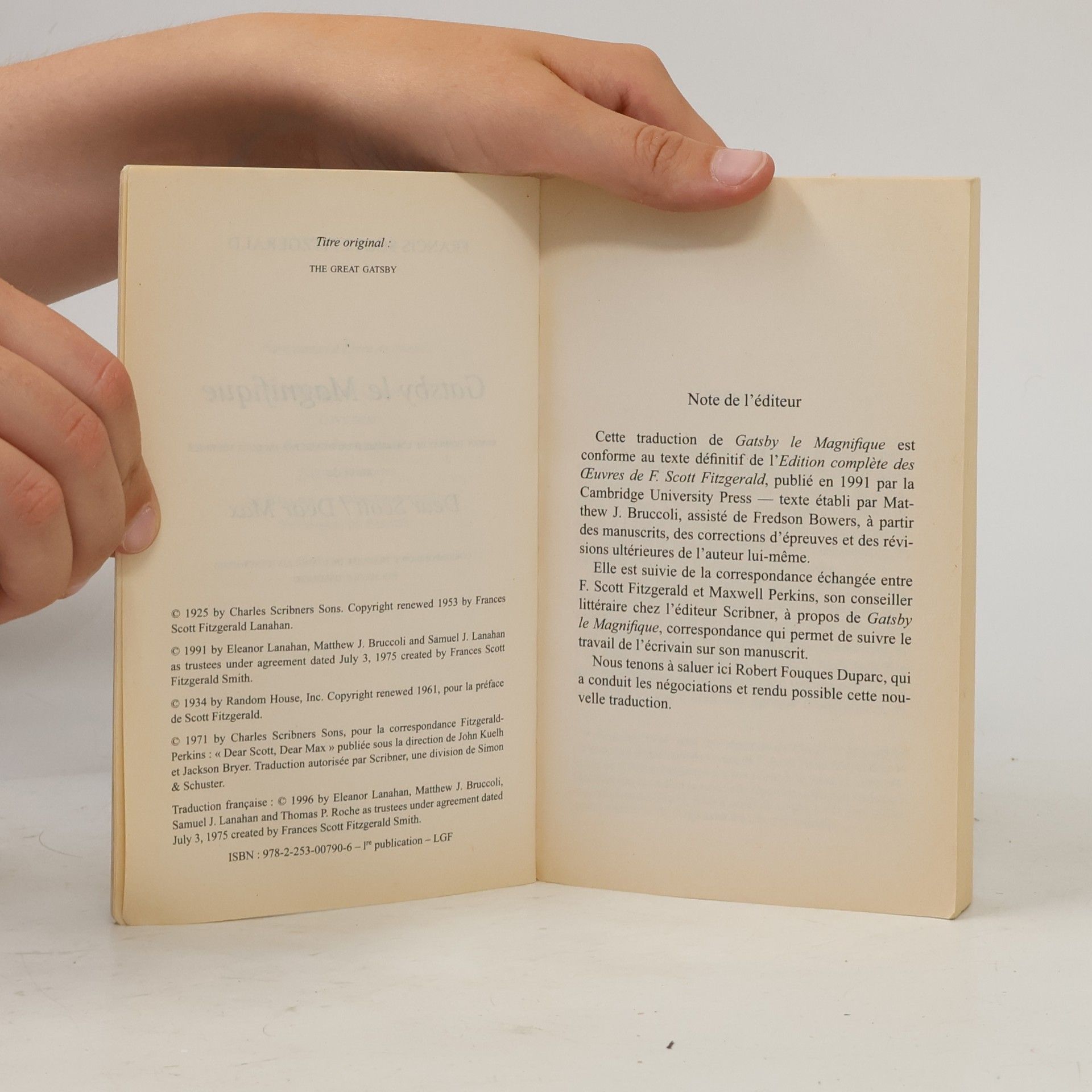 F. Scott Fitzgerald Gatsby le Magnifique