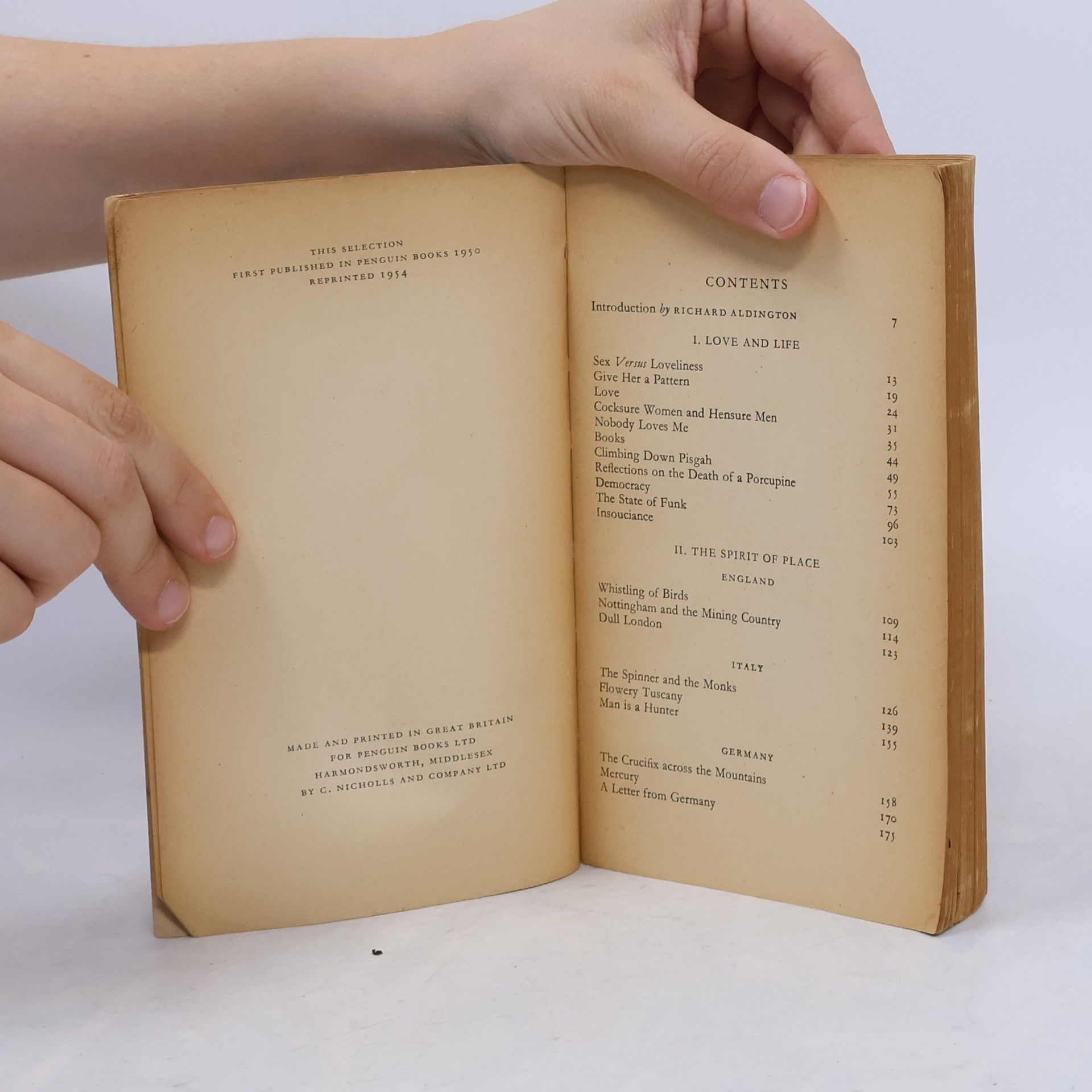 David Herbert Lawrence Selected Essays