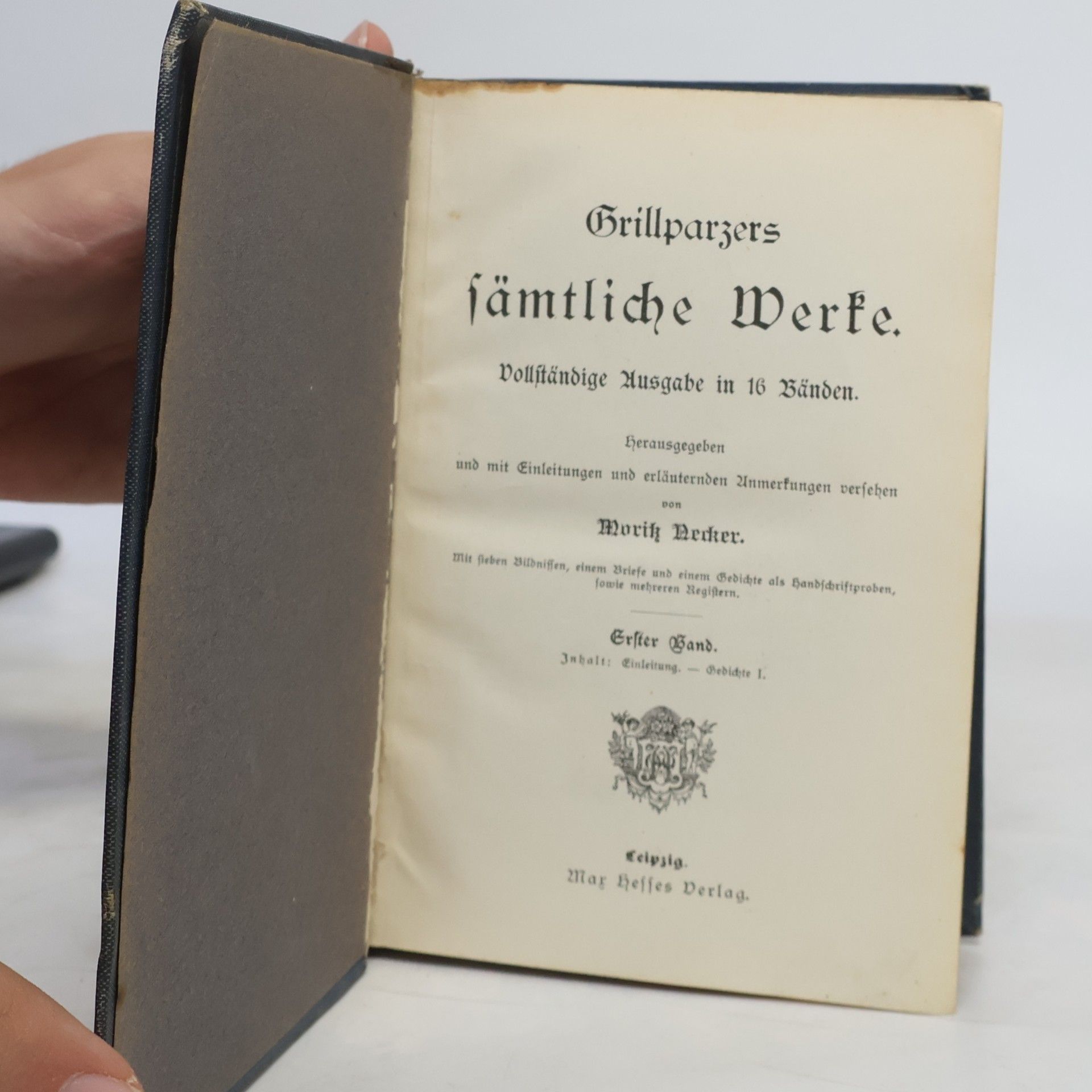Franz Grillparzer Grillparzers sämtliche Werke 1