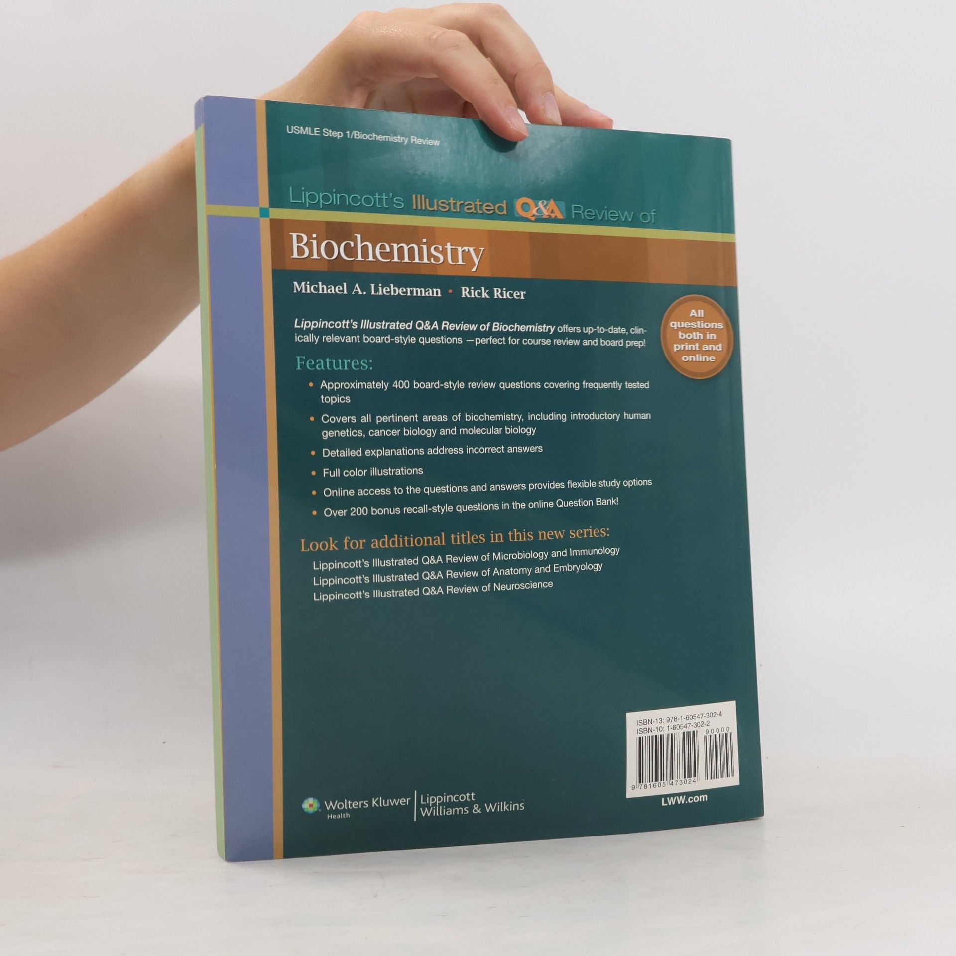 Michael A. Lieberman Lippincott's Illustrated Q&A Review of Biochemistry