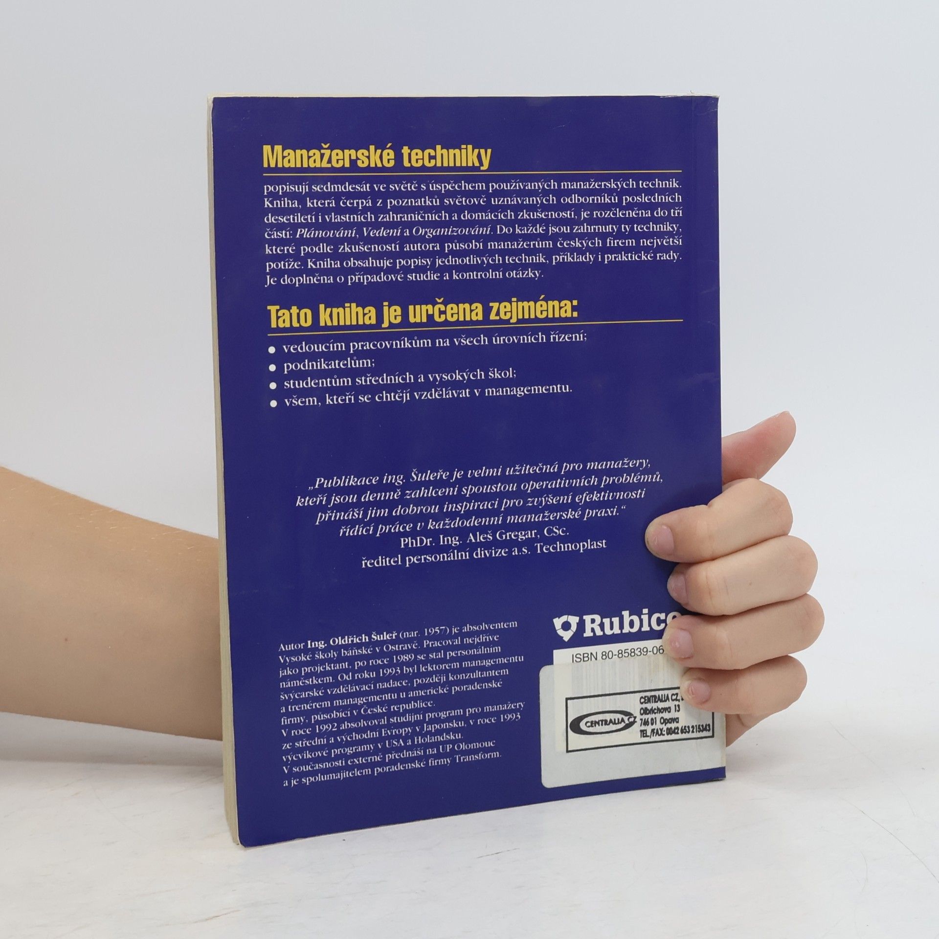 Oldřich Šuleř Manažerské techniky