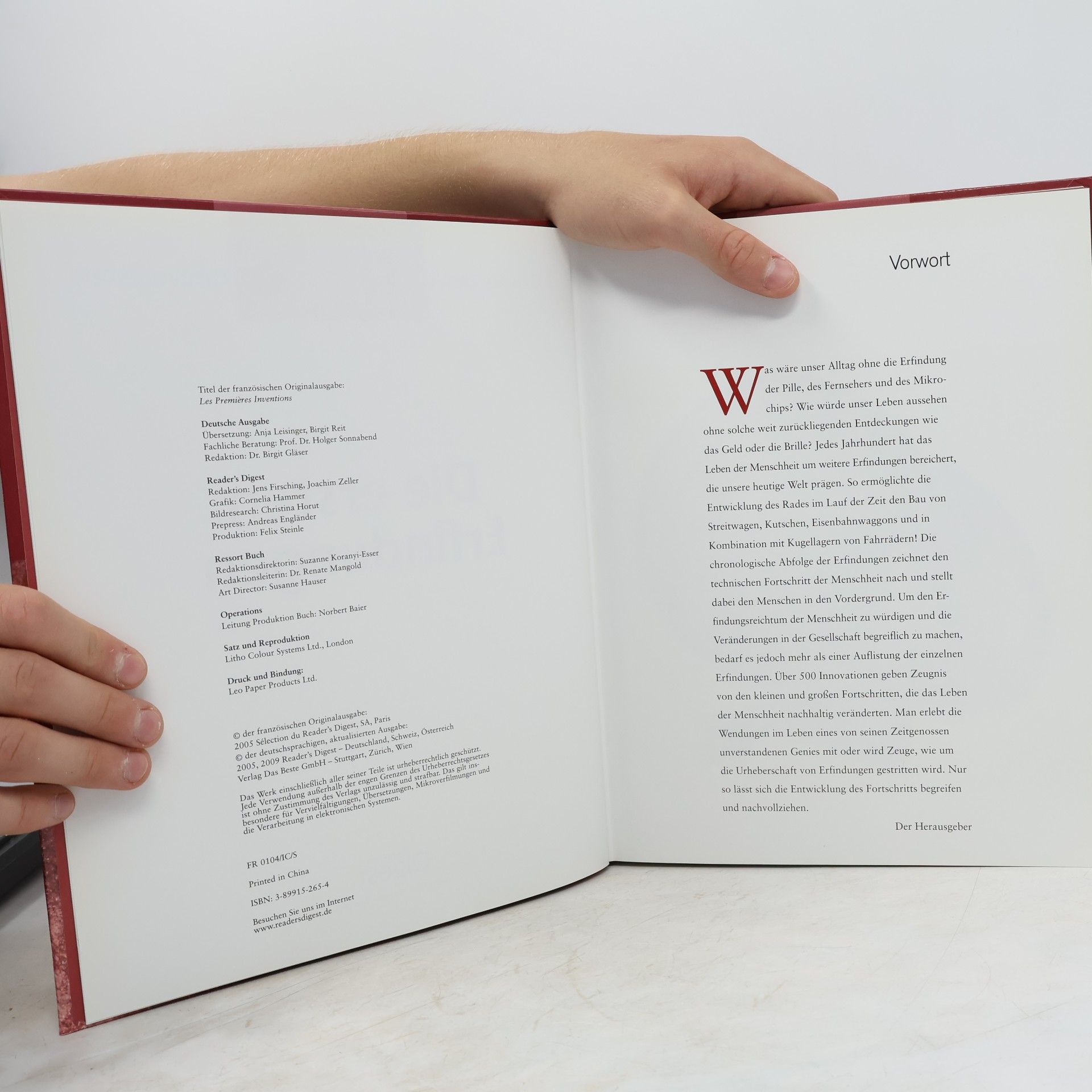 Reader's Digest Die ersten Erfindungen: 700.000 - 1200 v. Chr
